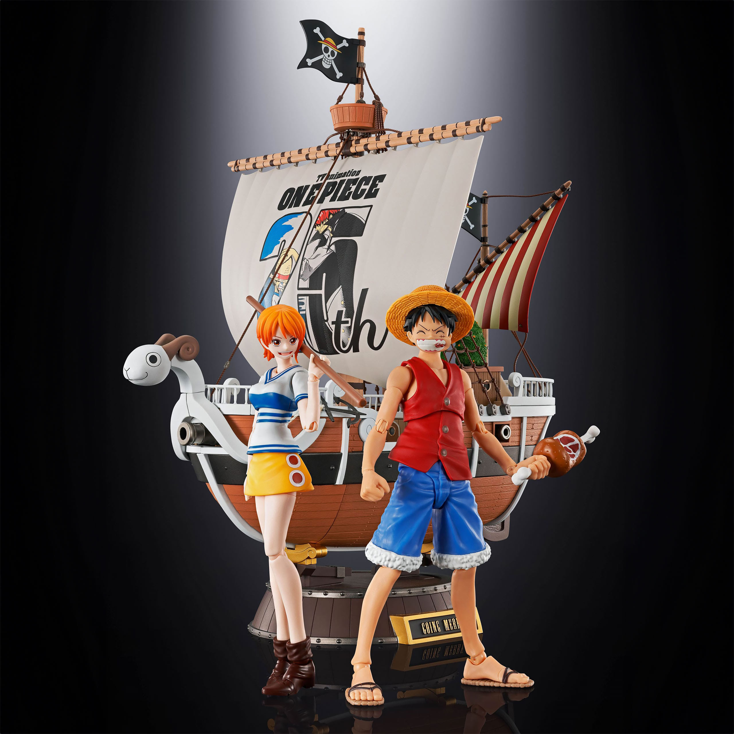 One Piece - Going Merry 25th Anniversary Memorial Edition Diecast Modell