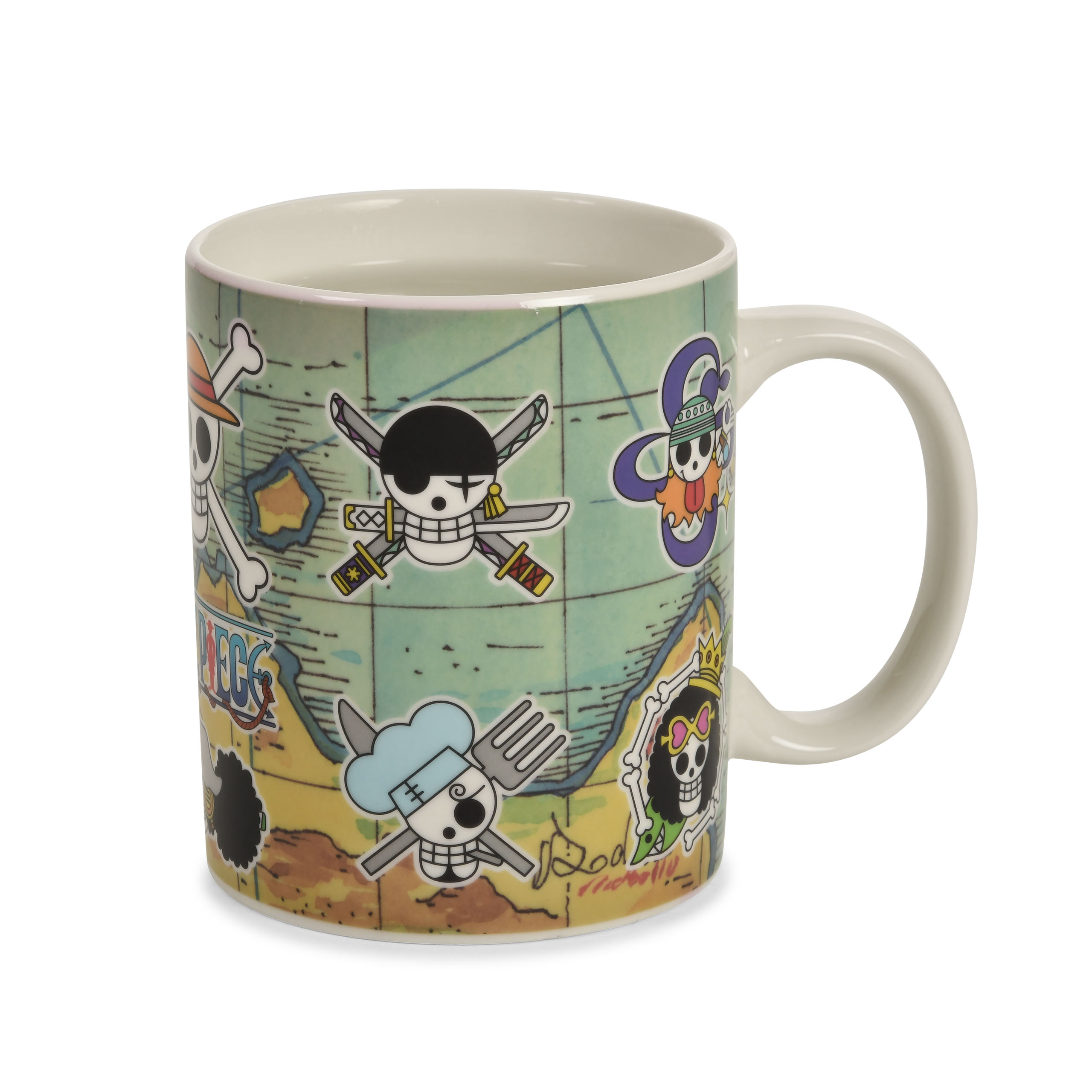 One Piece - South Blue Map Heat Changing Mug