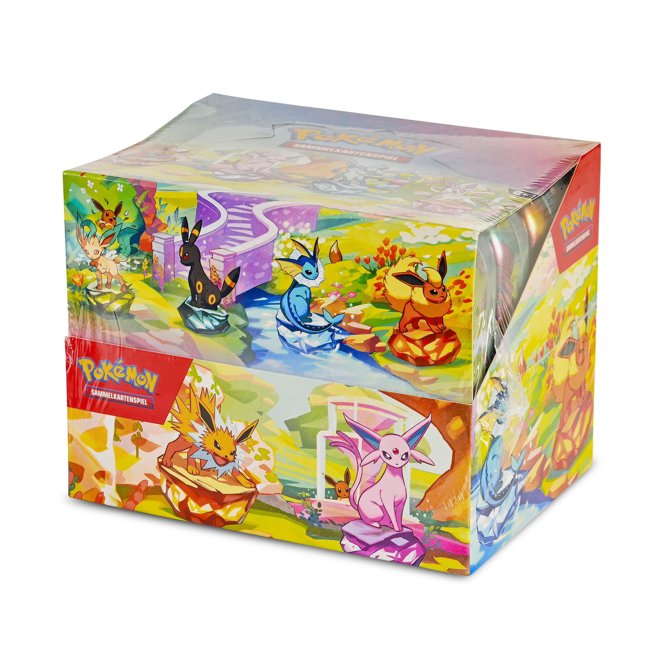 Pokemon - Scarlatto & Violetto Evoluzioni Prismatiche Carte da Gioco Scatola in Latta Display 8