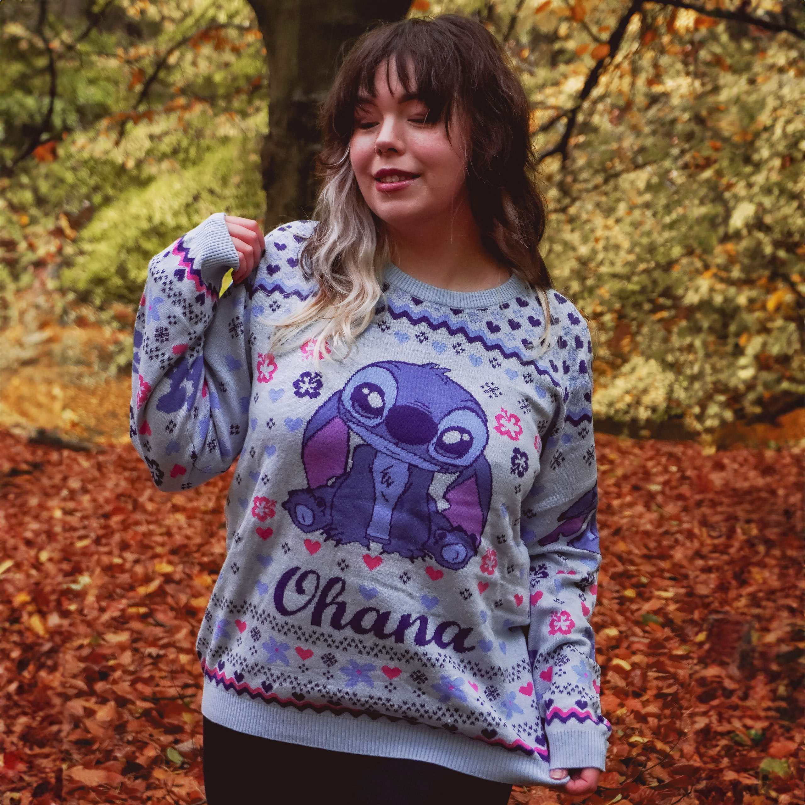 Stitch Ohana stickad tröja - Lilo & Stitch