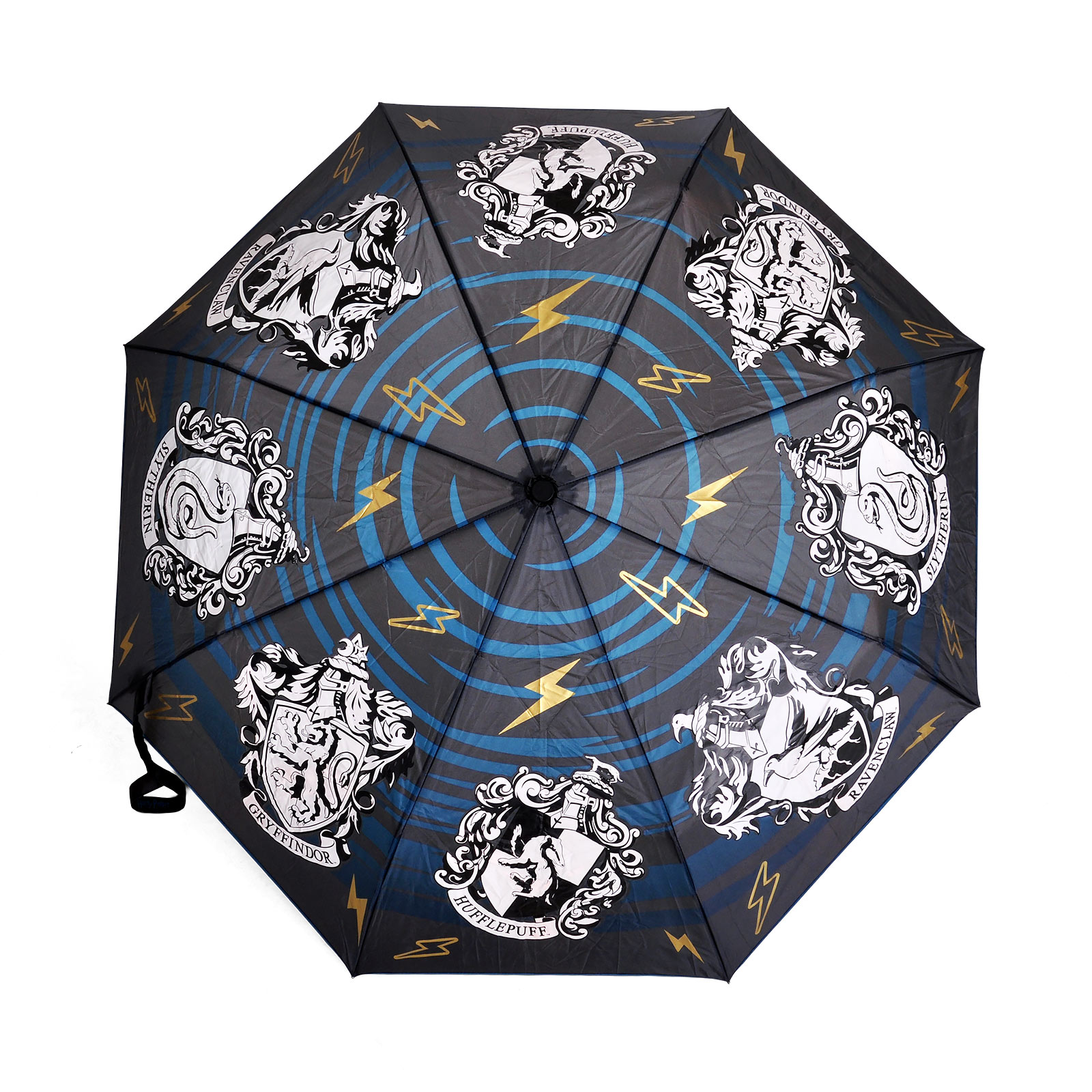 Harry Potter - Hogwarts Houses Crest Umbrella with Aqua Effect