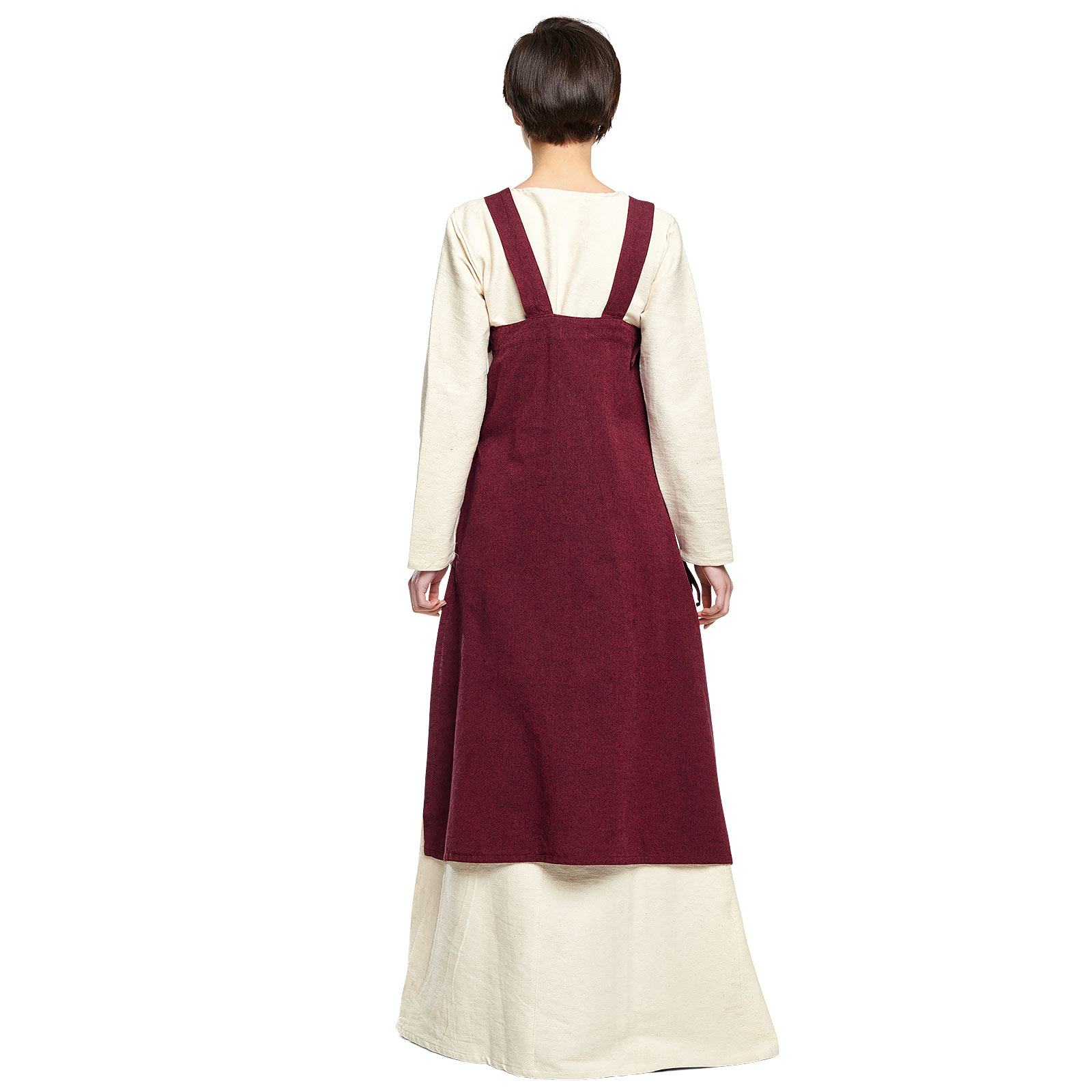 Sur-robe médiévale Hildegard rouge