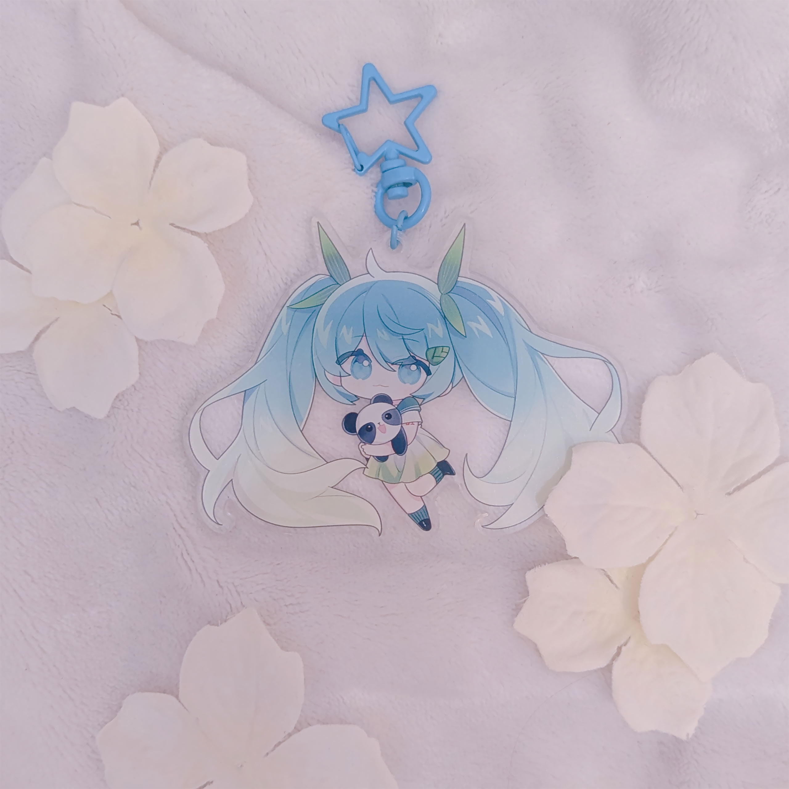 Hatsune Miku - Porte-clés acrylique Kawaii Spring Time