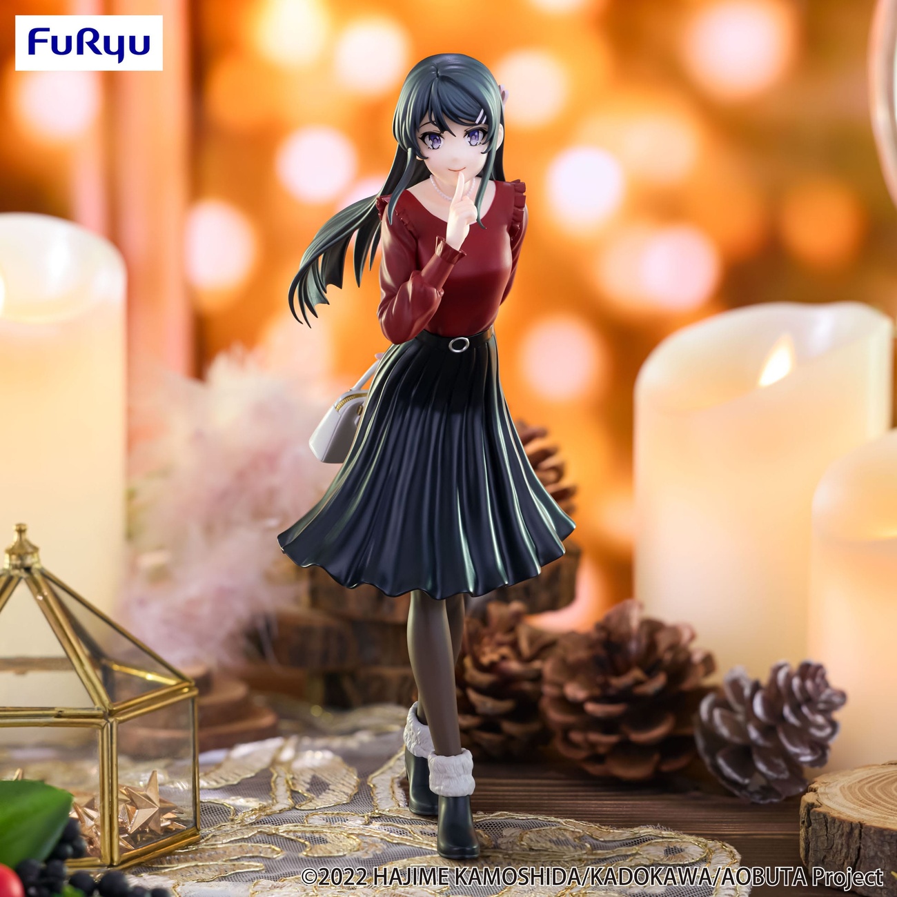 Rascal Does Not Dream of Bunny Girl Senpai Statua PVC Trio-Try-iT Mai Sakurajima Outfit Invernale Ver. 21 cm