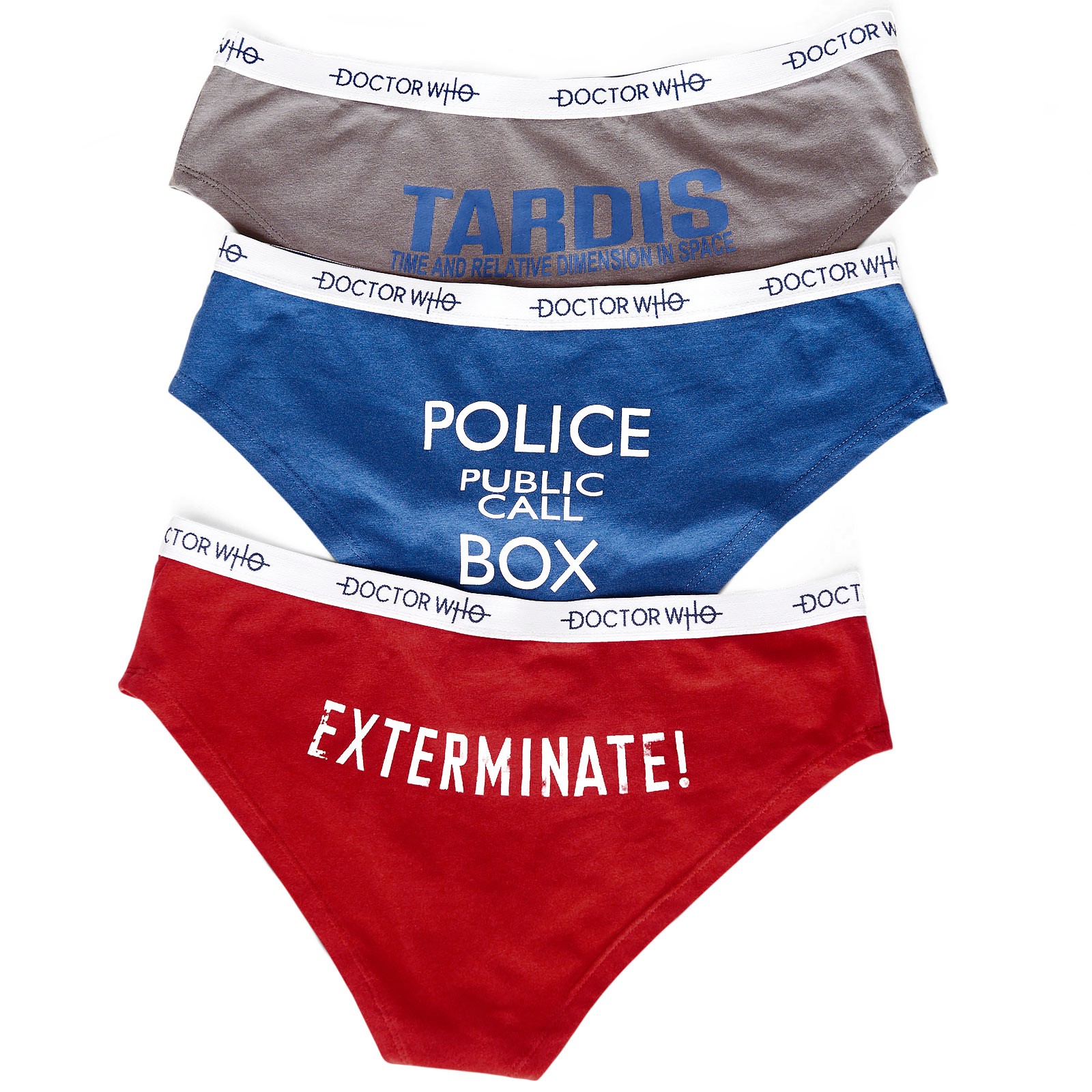 Doctor Who - Tardis & Daleks Panty Set 3-piece