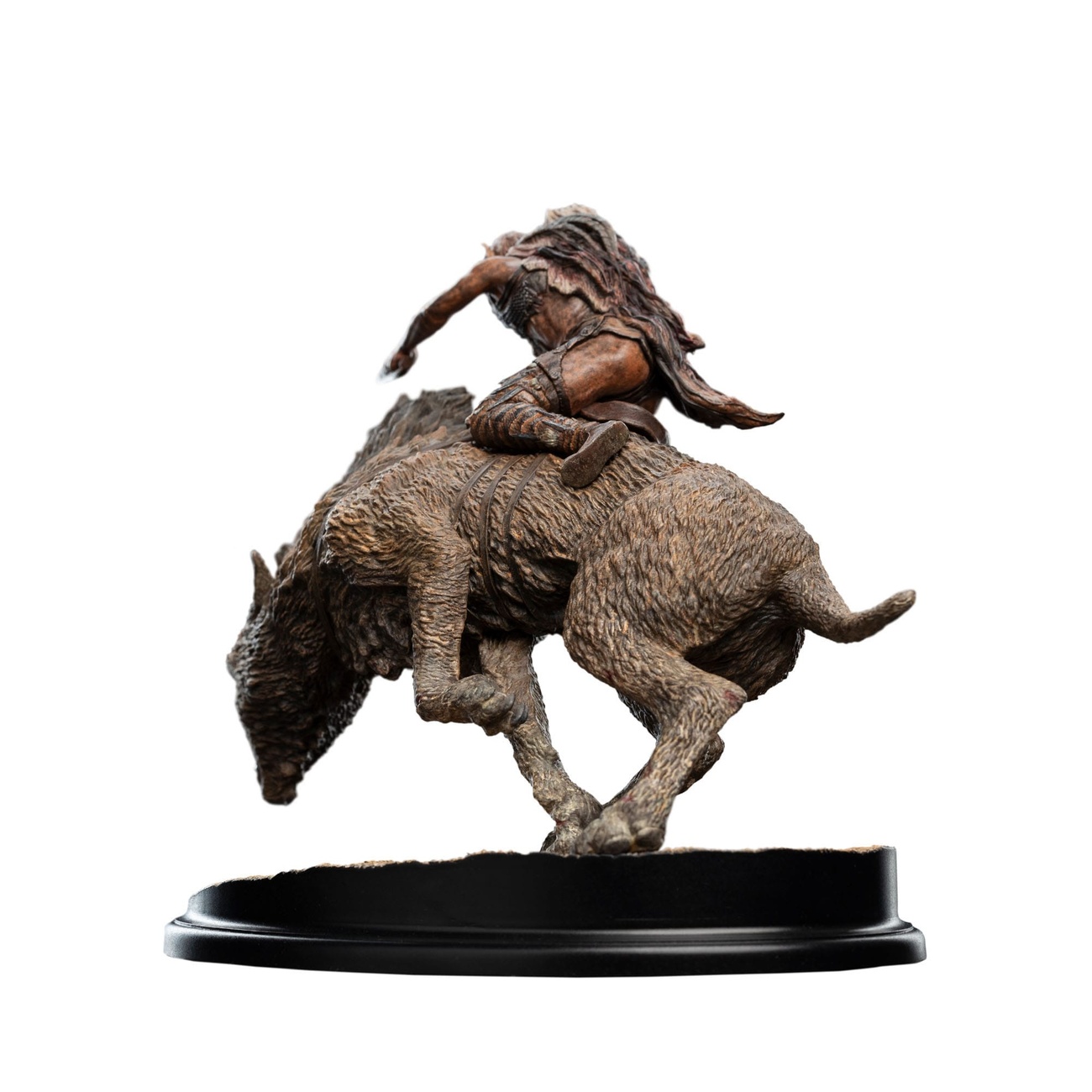 In de Ban van de Ring mini statue Sharkû op Warg 18 cm