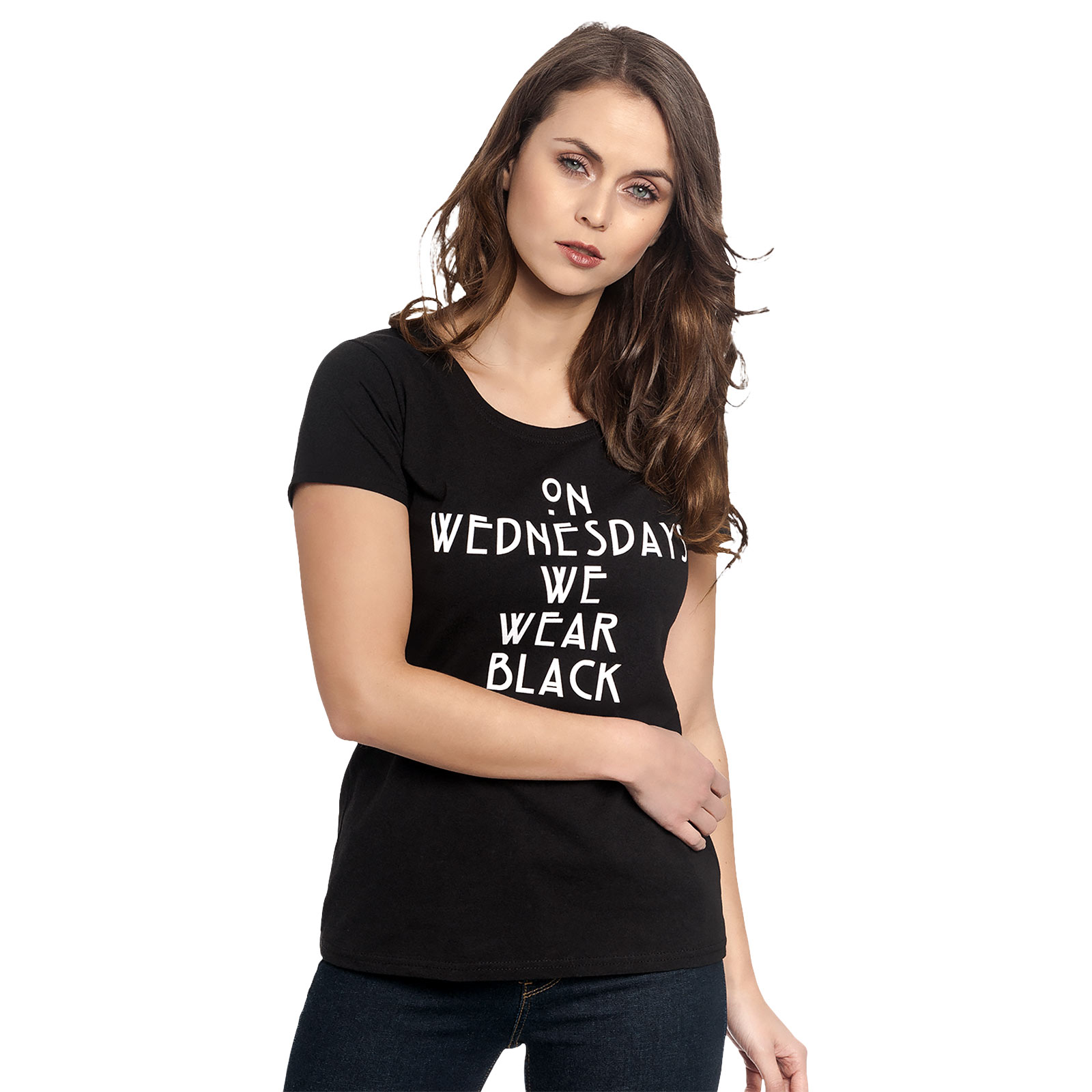 American Horror Story - Wednesdays Dames T-shirt Zwart