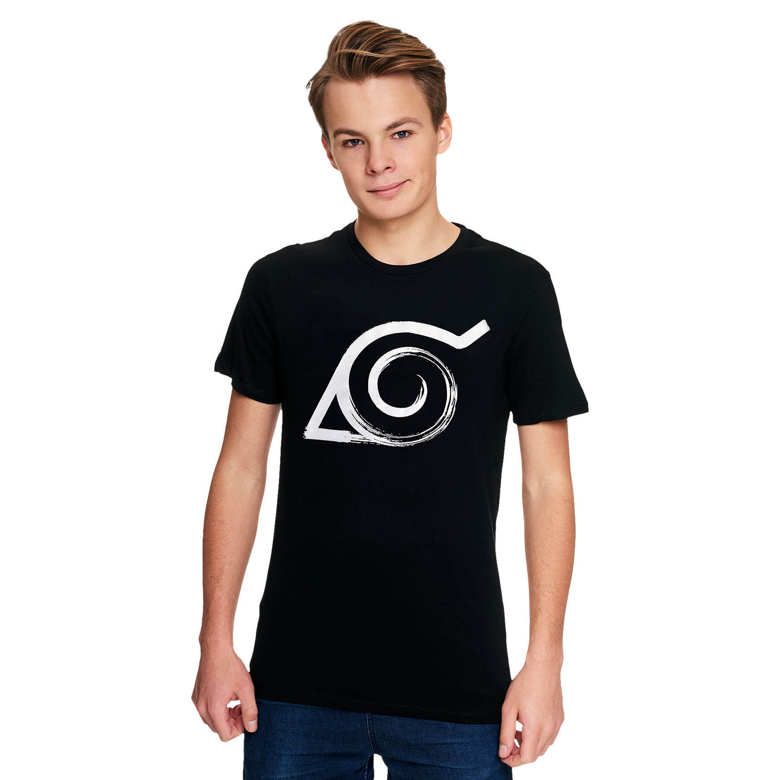 Naruto - Konoha T-Shirt schwarz