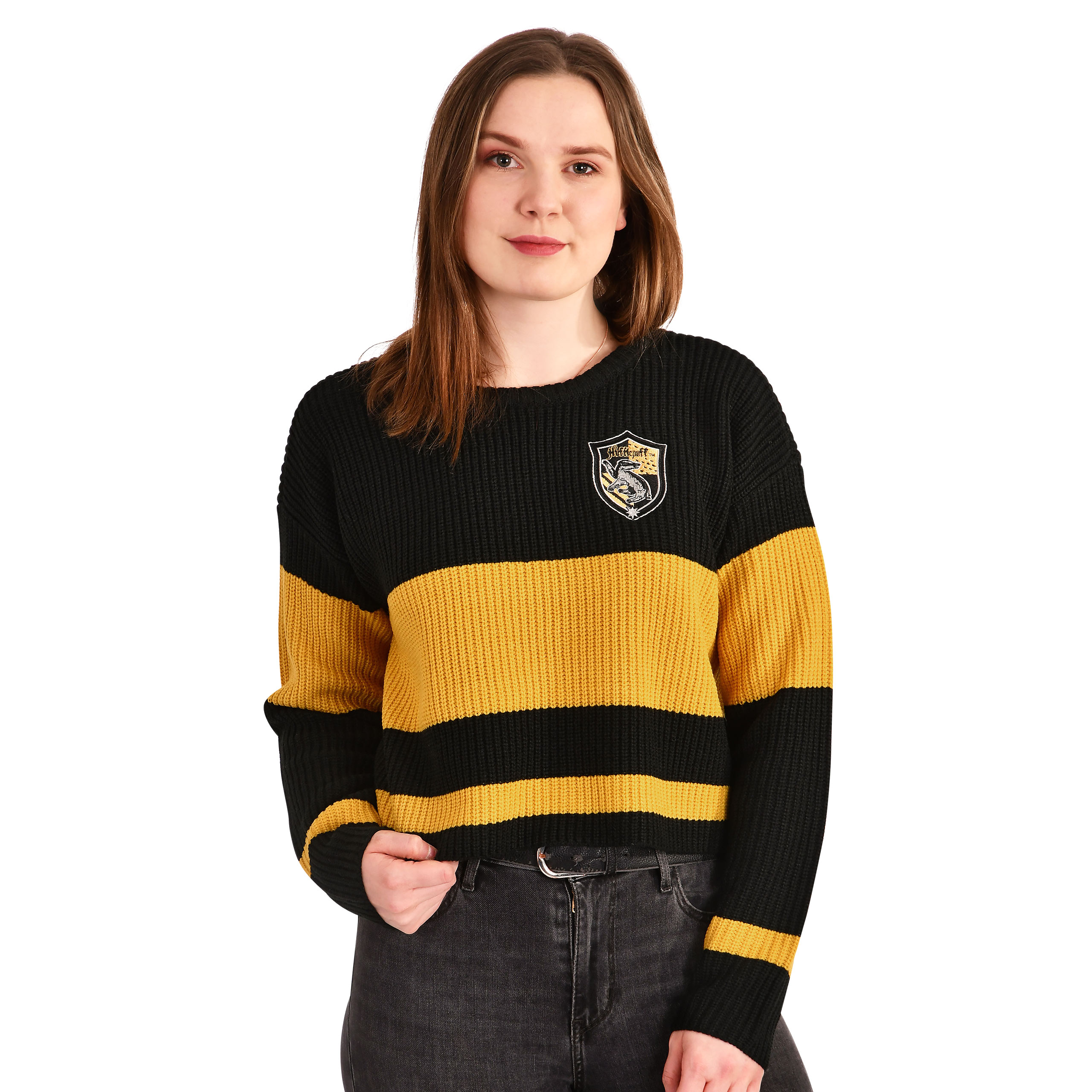 Harry Potter - Hufflepuff Crop Sweater Women