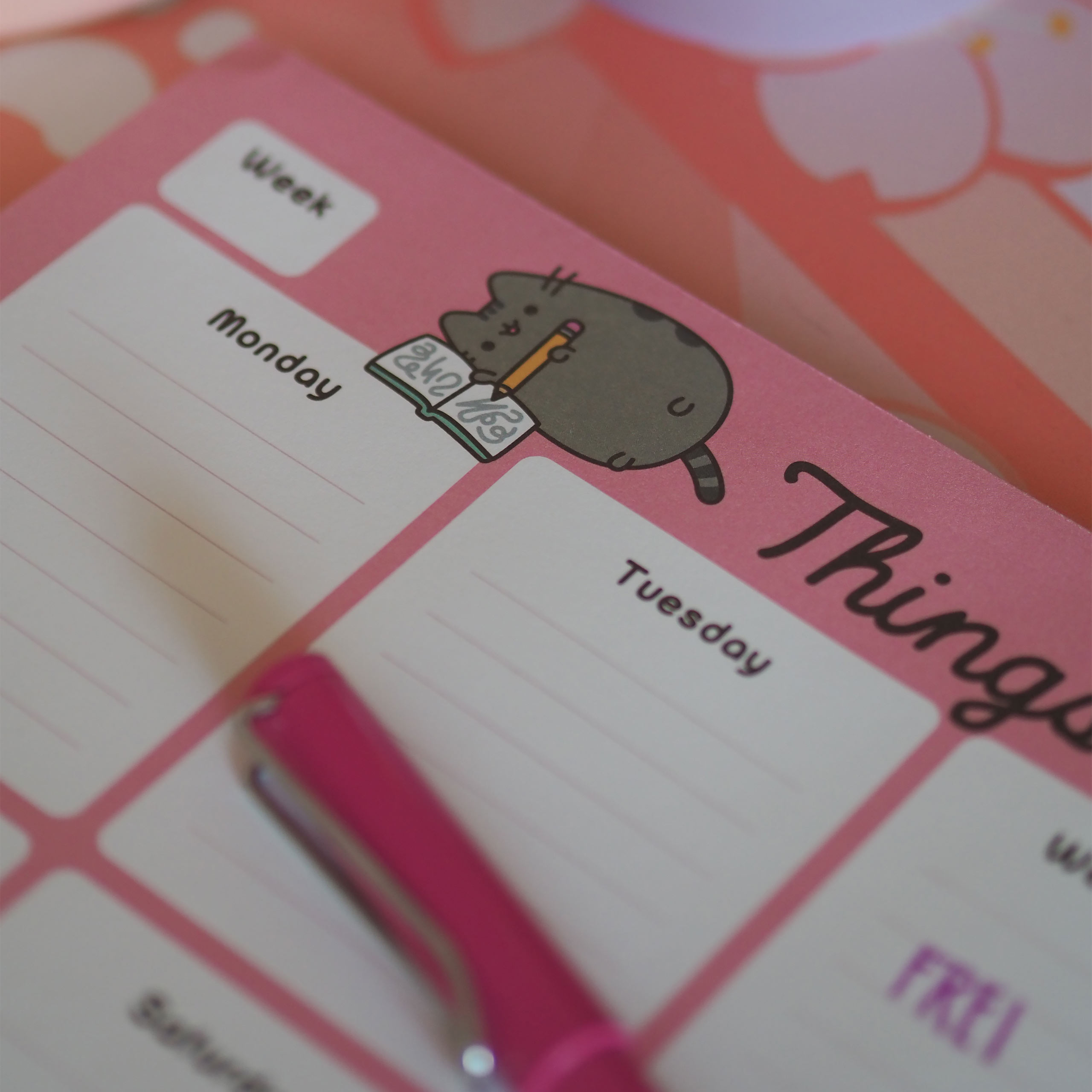 Pusheen - Things To Do Later Weekly Planner