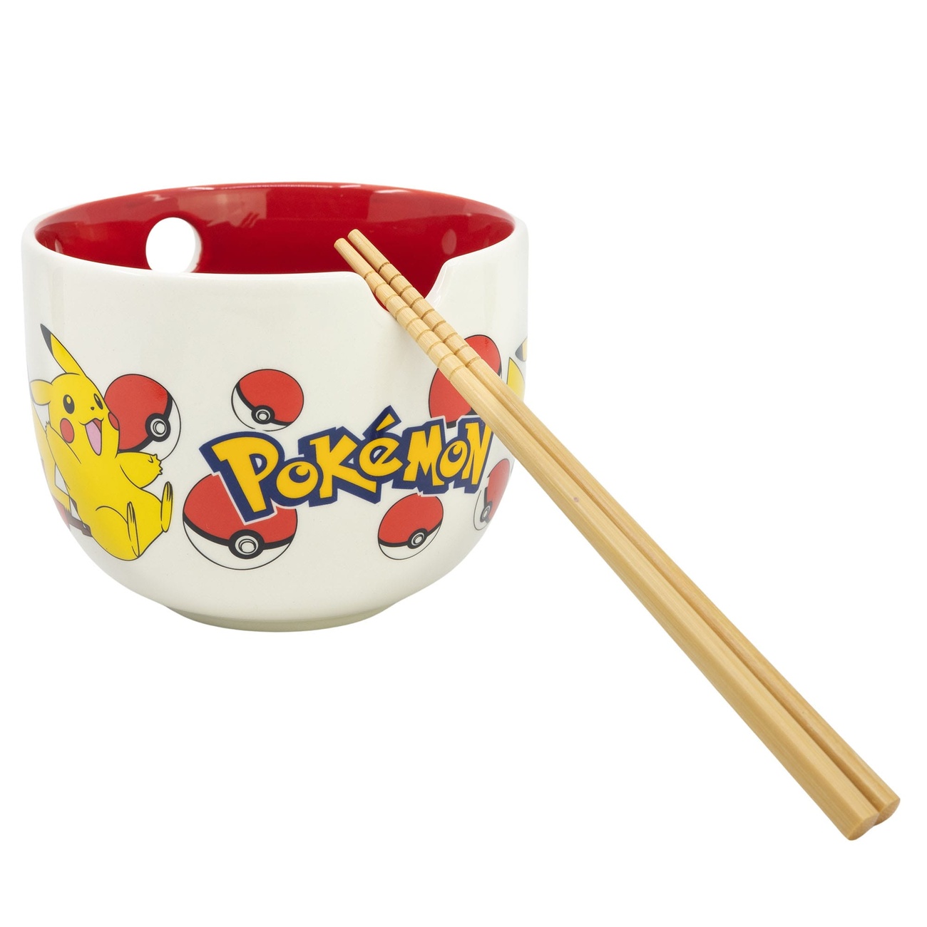 Pokémon Ramen Bowl with Chopsticks Face