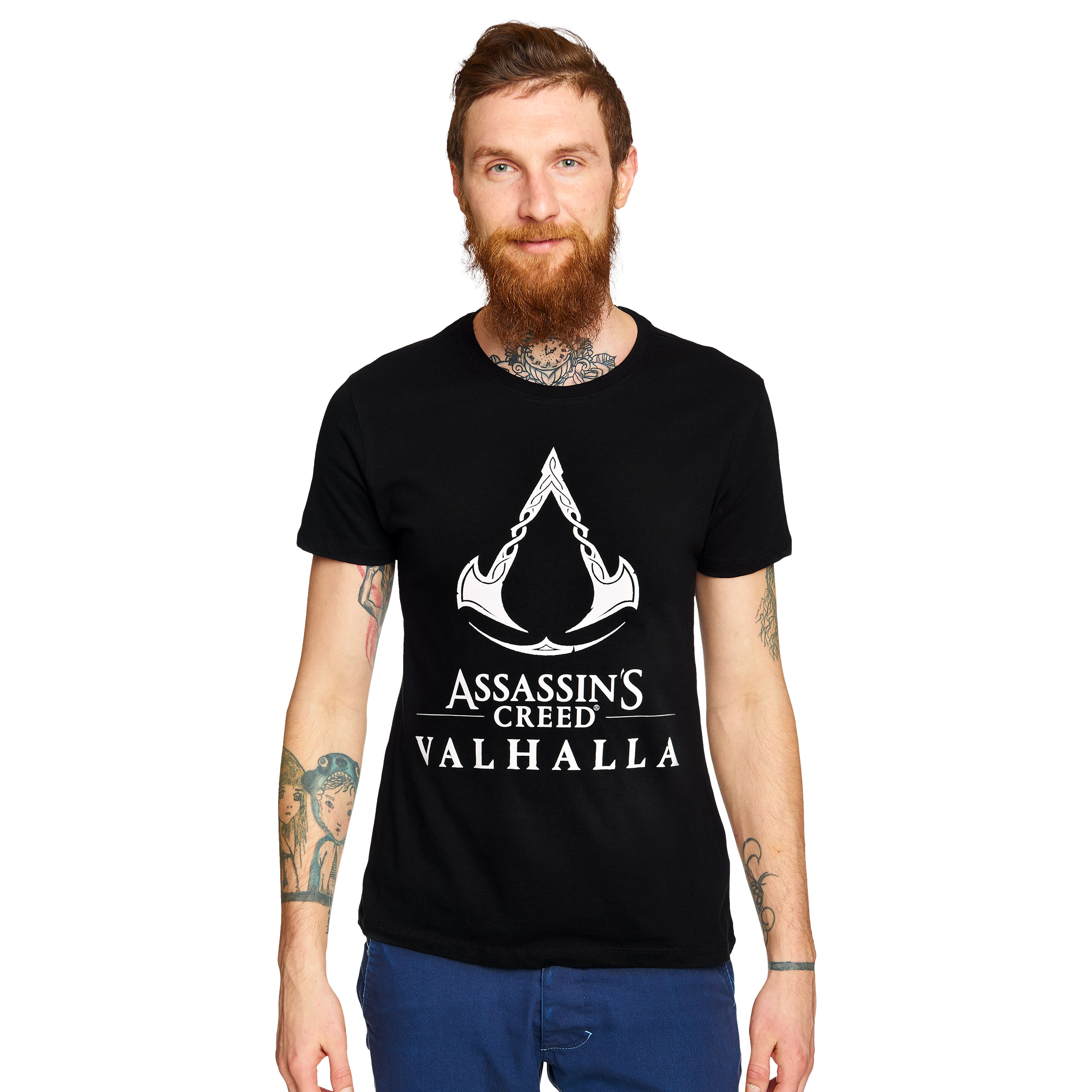 Assassin's Creed - Valhalla Logo T-Shirt schwarz