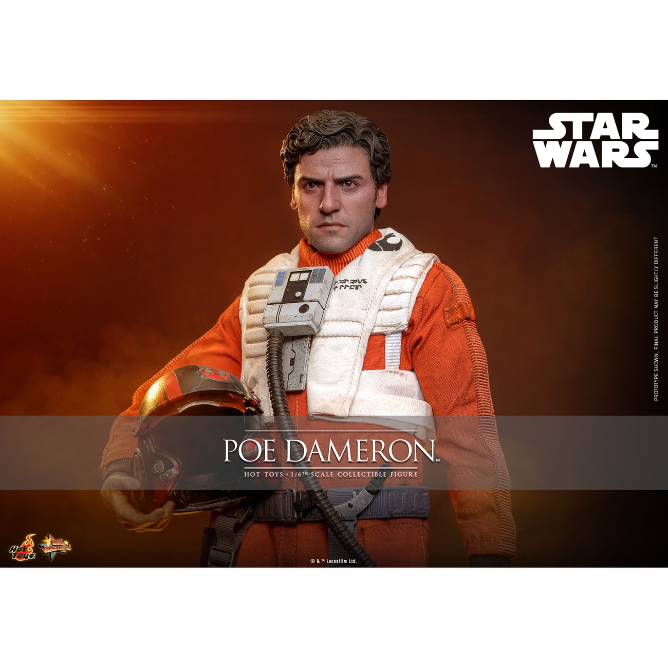 Star Wars - Figurine articulée Poe Dameron 1:6