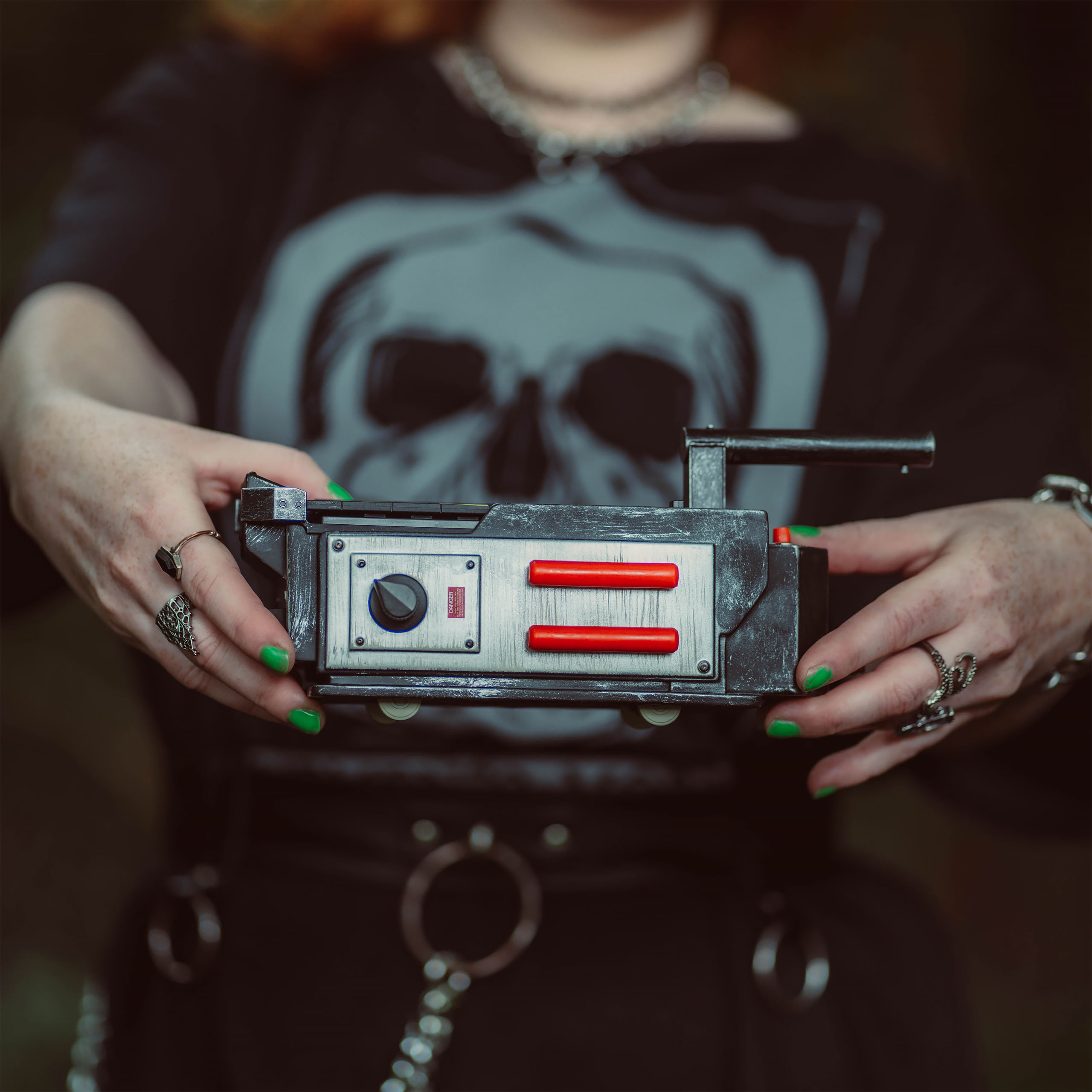 Ghostbusters - Réplica de trampa de fantasmas con efecto de humo