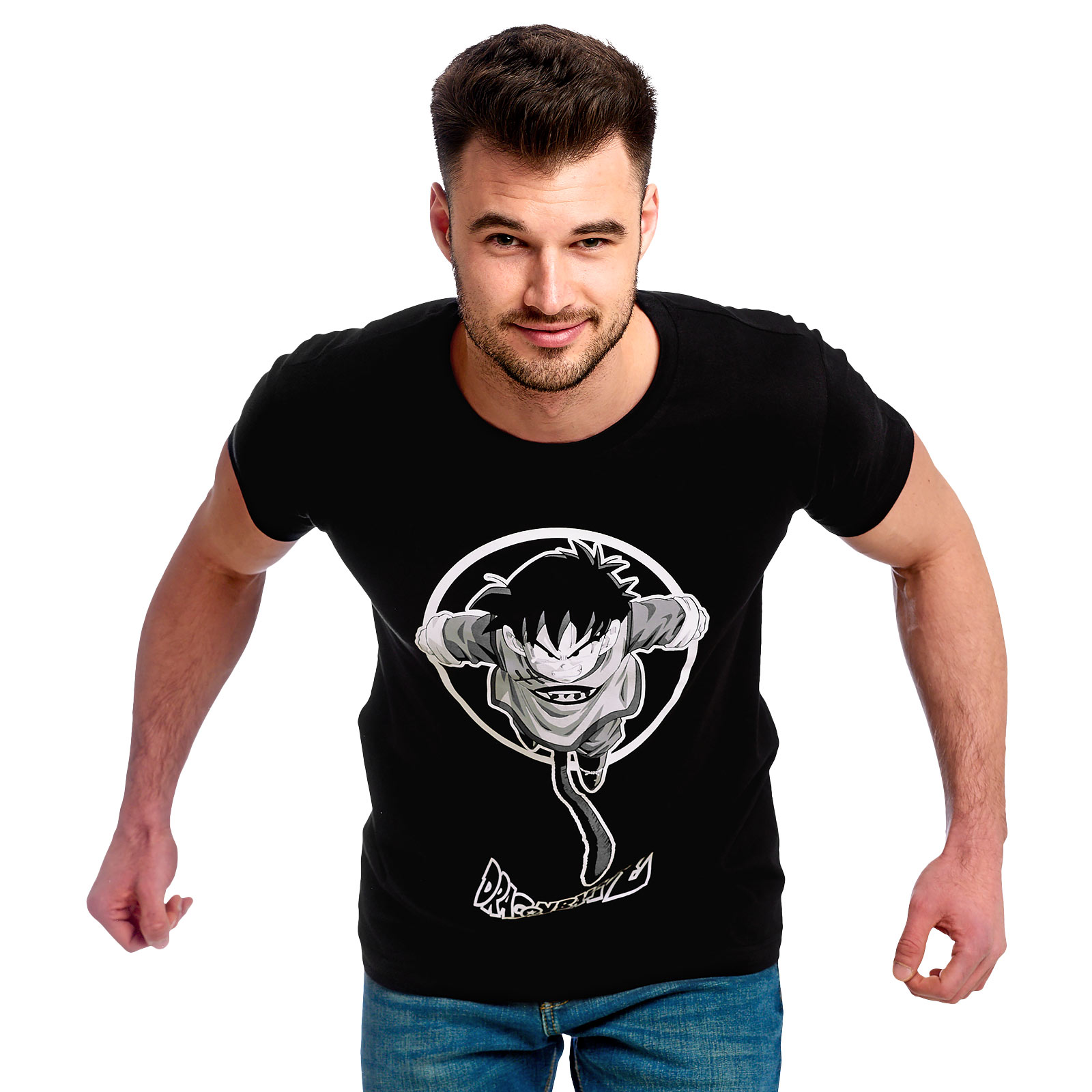 Dragon Ball Z - Gohan Jump T-Shirt Zwart