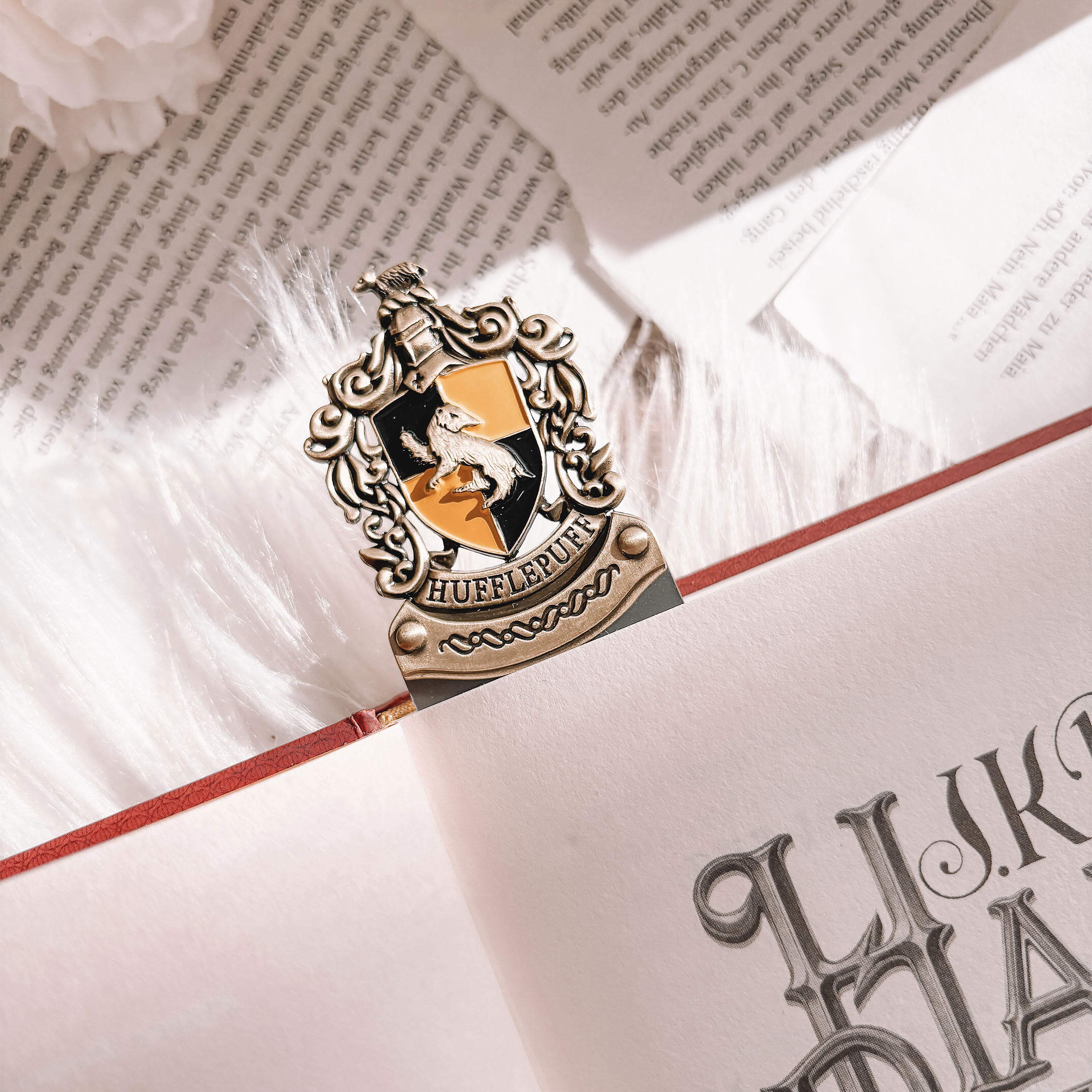 Harry Potter - Hufflepuff bokmärke gult