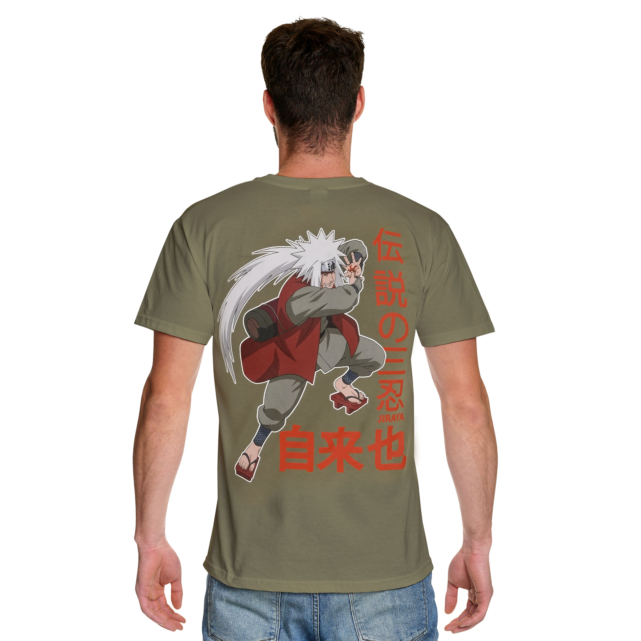 Naruto - T-shirt Jiraya vert