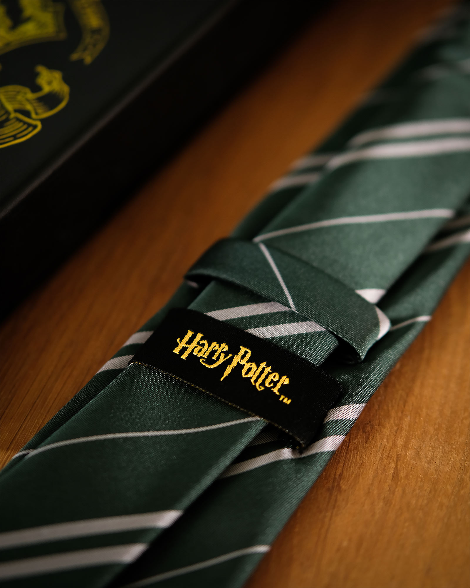 Harry Potter - Cravate Slytherin avec boîte cadeau
