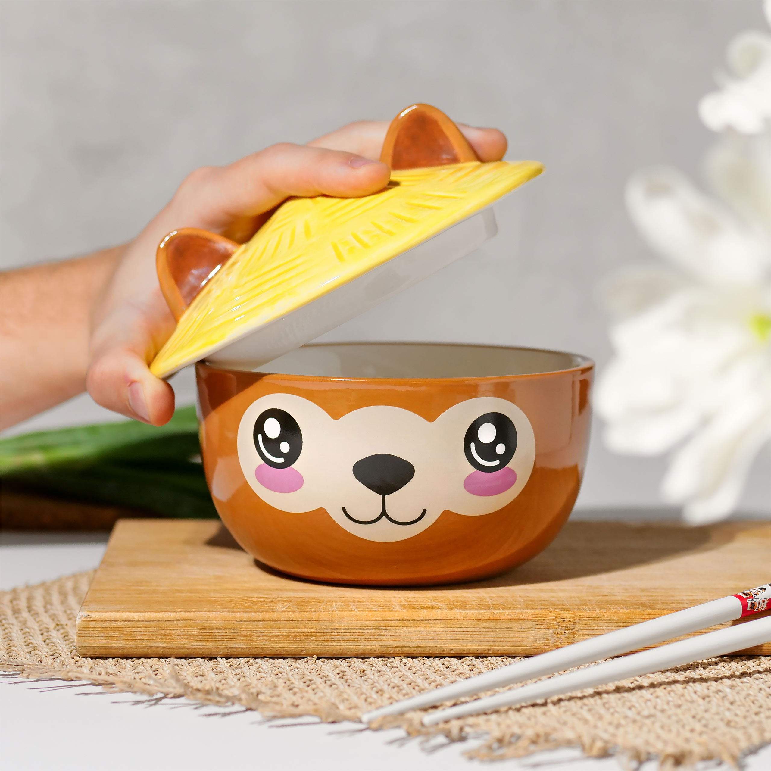 Alpaca Kawaii Bowl with Lid for Anime Fans