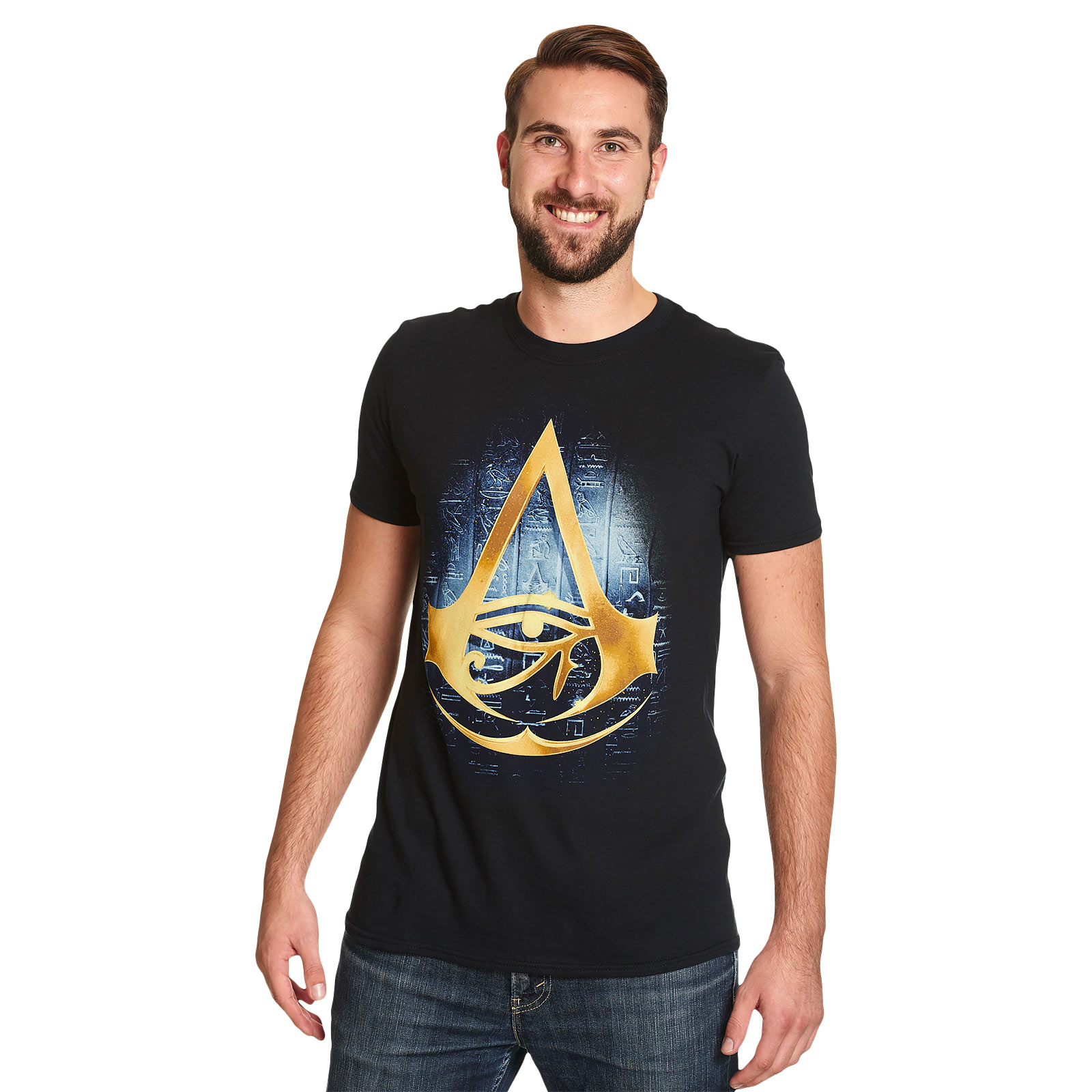 Assassins Creed - Origins Logo T-Shirt schwarz