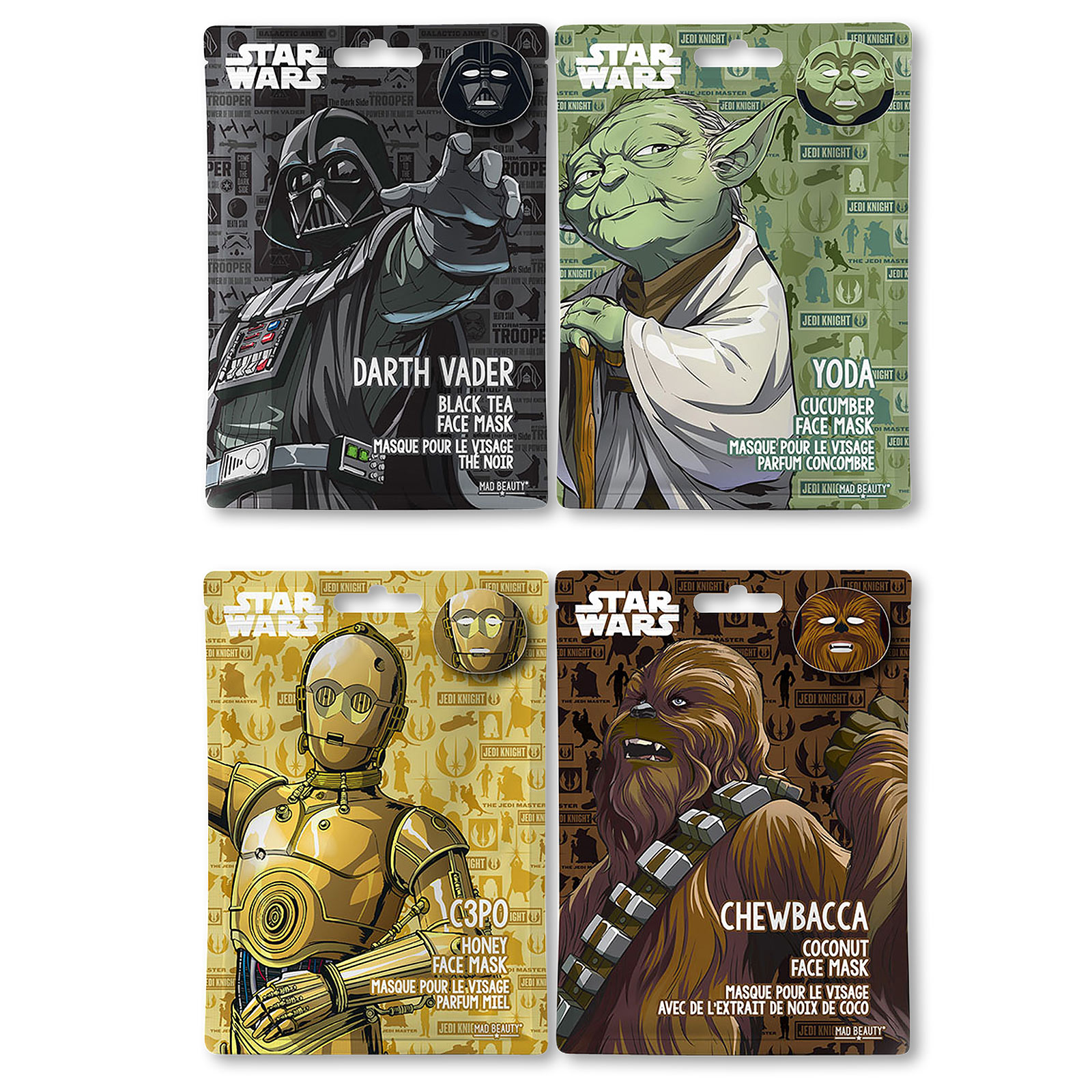 Star Wars - Personages Sheet Maskers Set van 4
