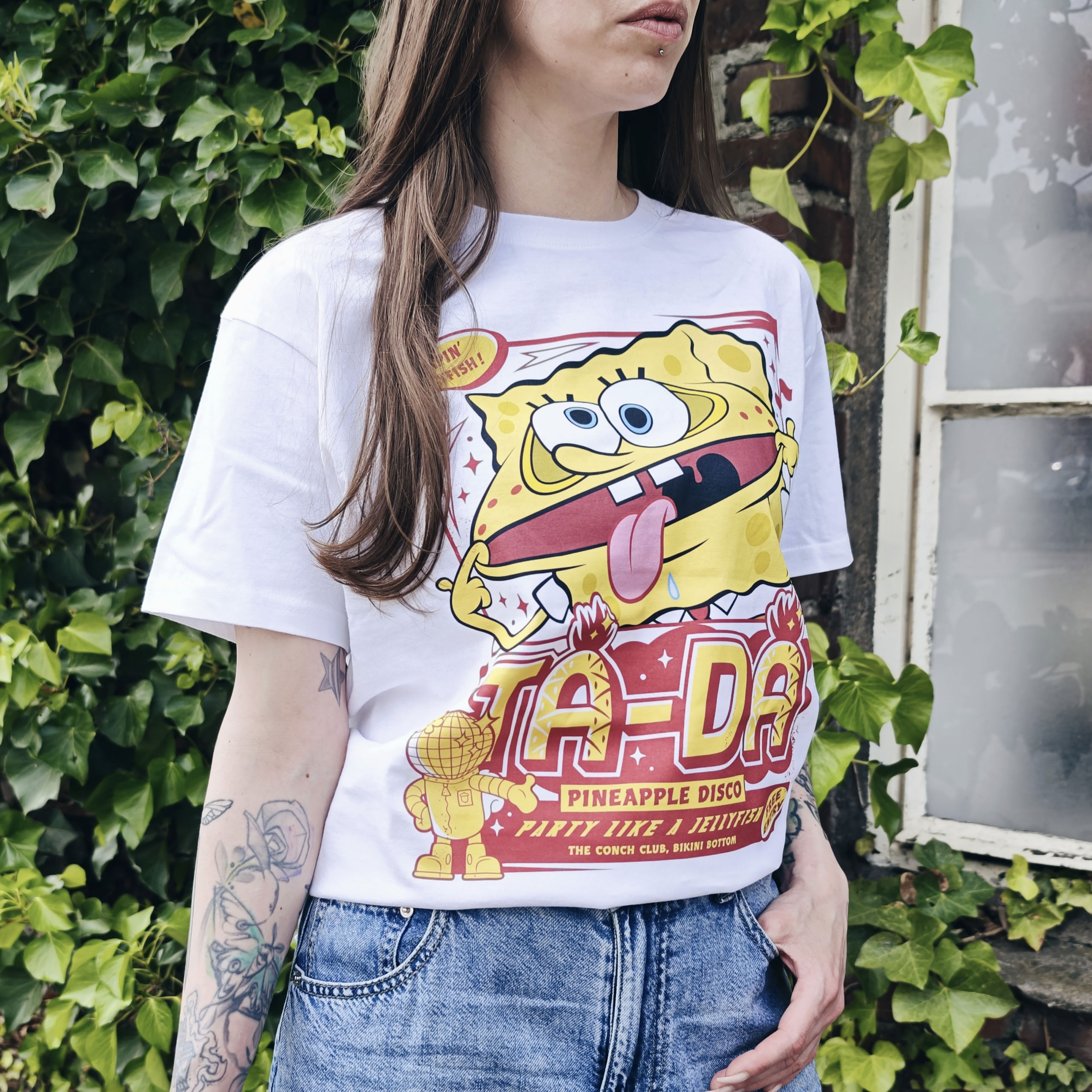 SpongeBob - Party Like a Jellyfish T-Shirt weiß