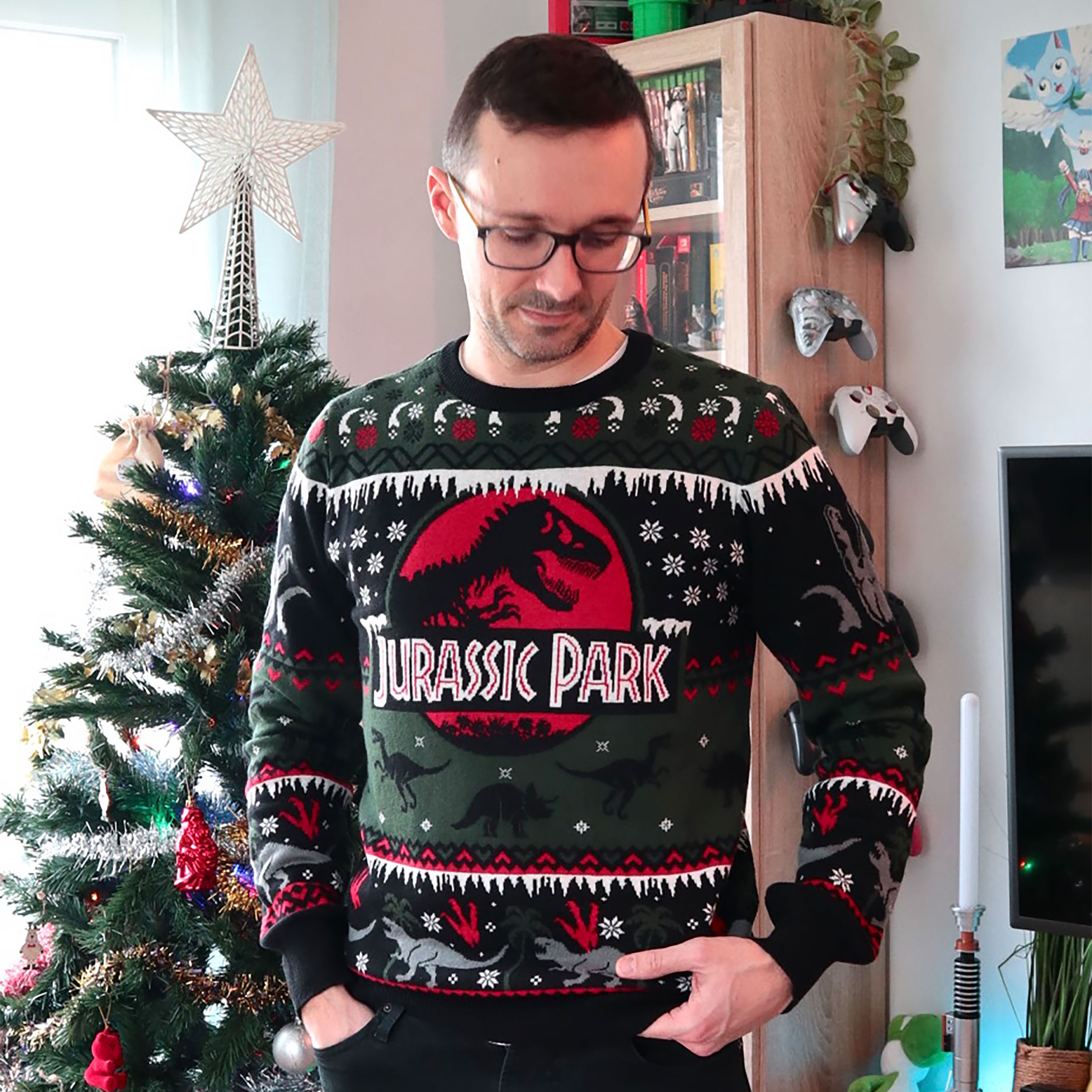 Jurassic Park - Jersey de Punto con Logo