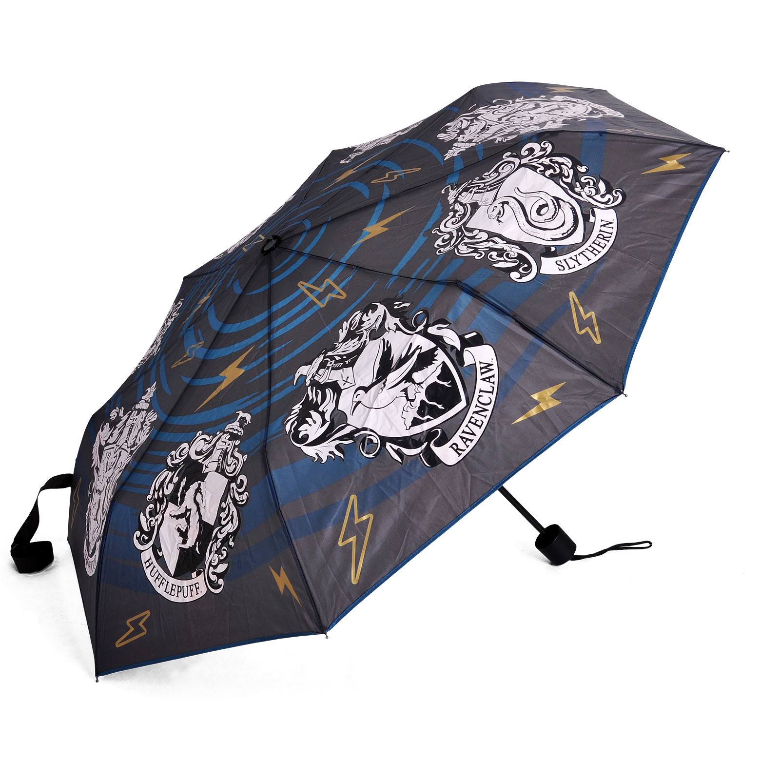 Harry Potter - Hogwarts Houses Crest Umbrella with Aqua Effect
