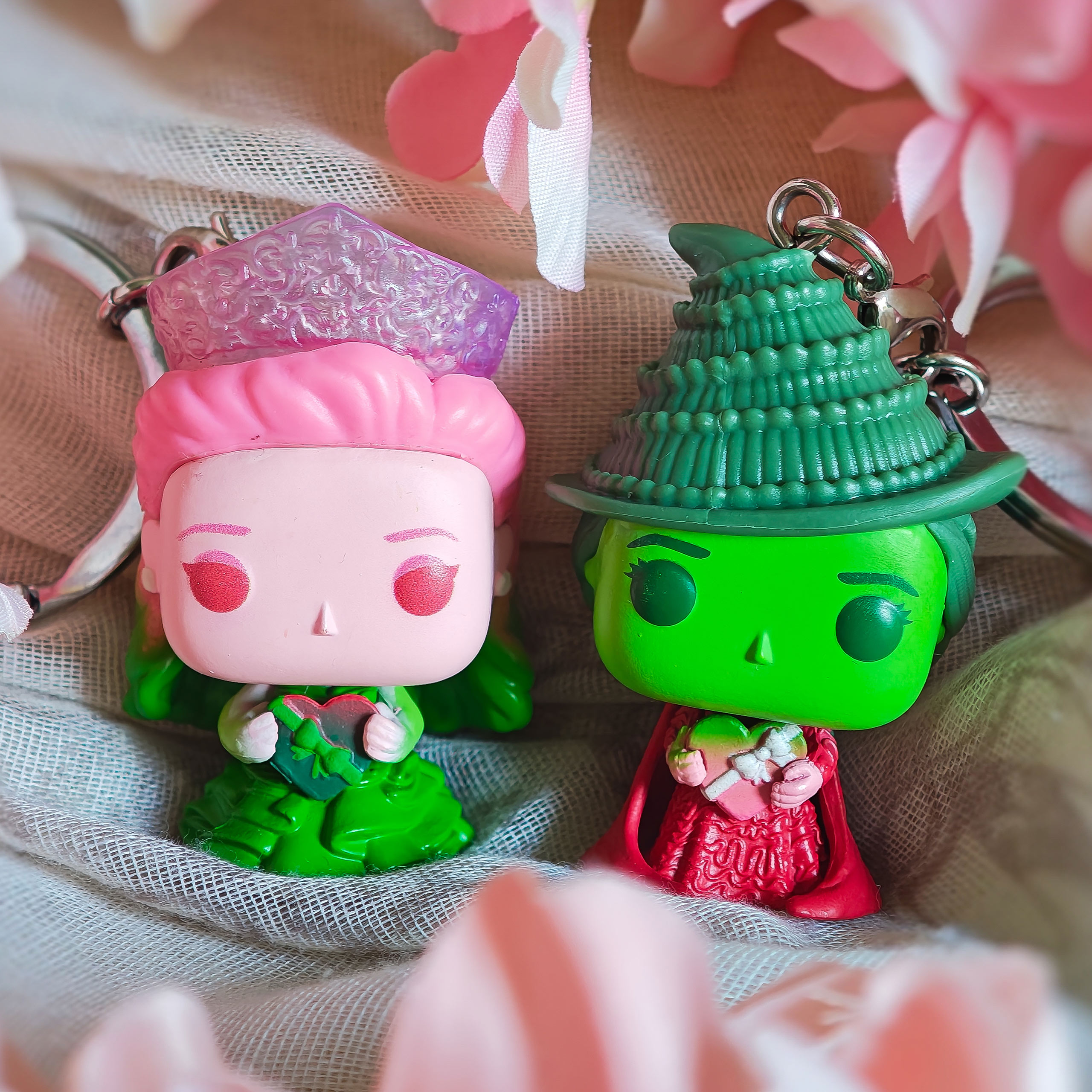 Wicked - Glinda and Elphaba (Ombre) Funko Pop Keychain 2-Pack