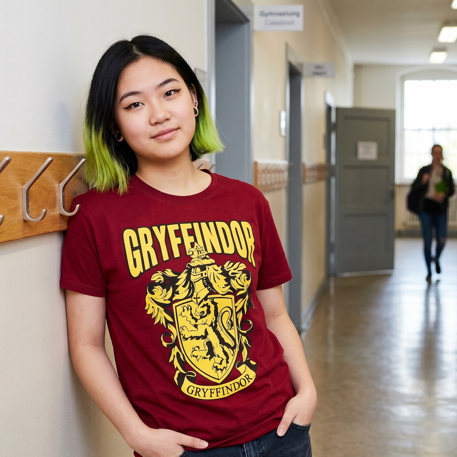 Harry Potter - Camiseta roja del escudo de Gryffindor