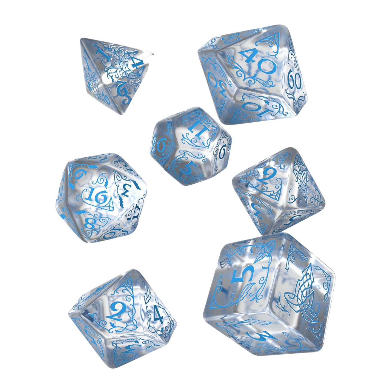 Der Herr der Ringe - Rivendell Water RPG Würfel Set 7tlg