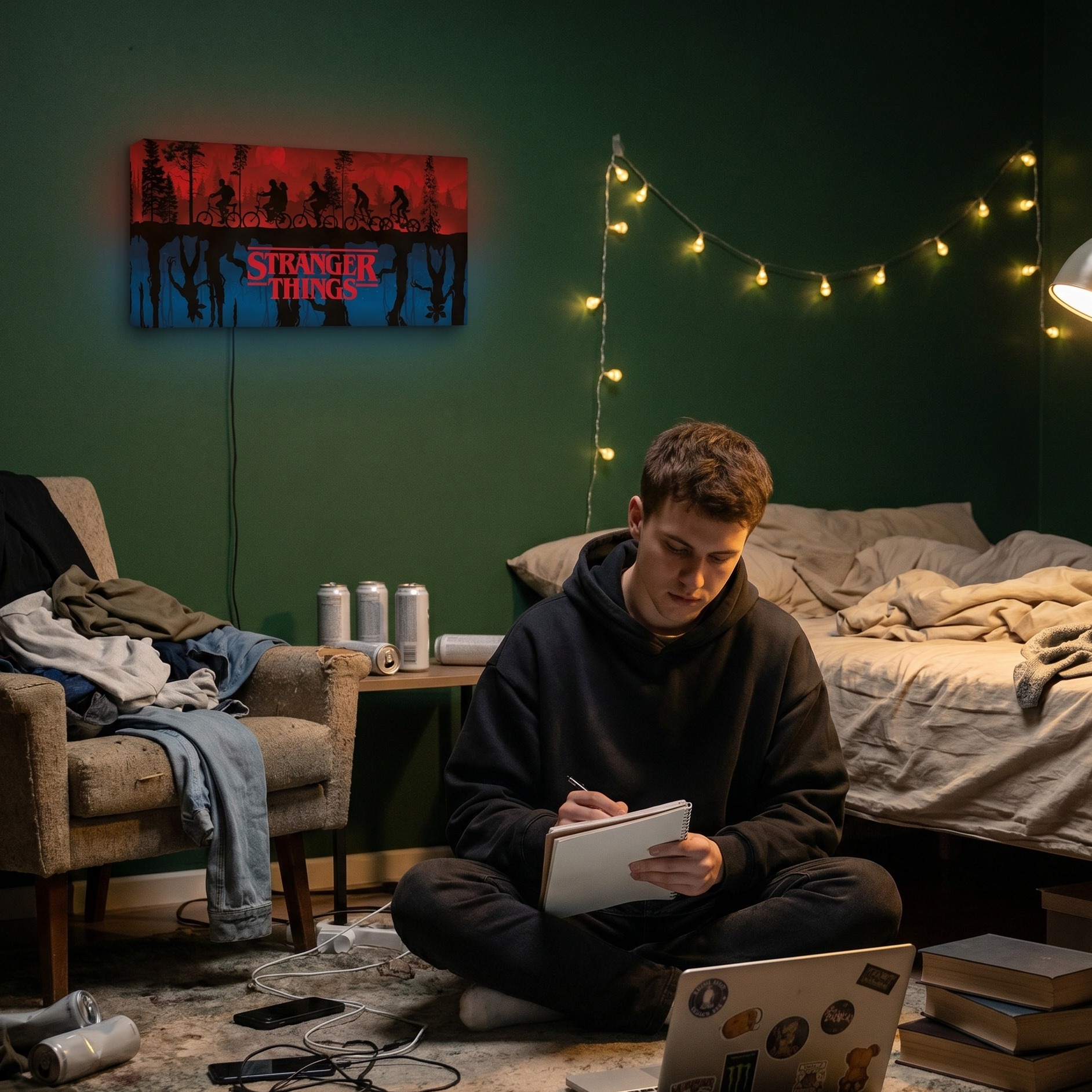 Stranger Things - Two Worlds Wandlamp