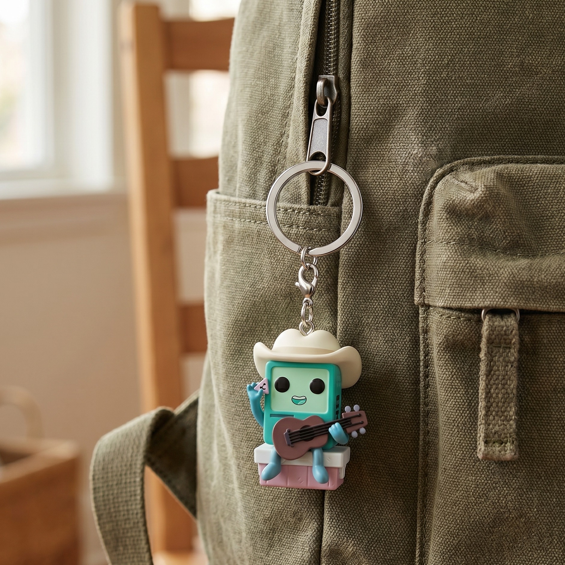 Adventure Time - Cowboy BMO con guitarra llavero Funko Pop
