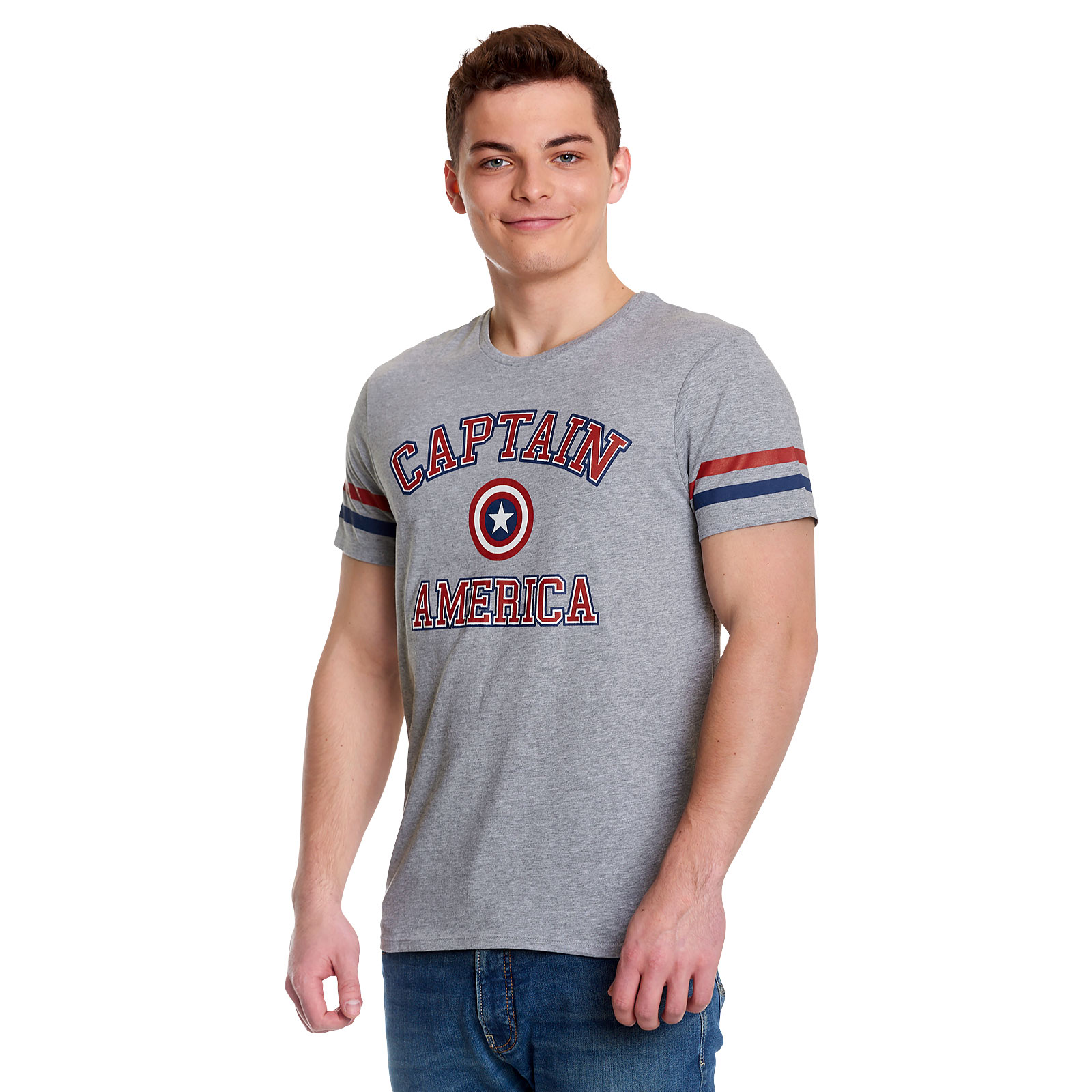 Captain America - College T-Shirt grau