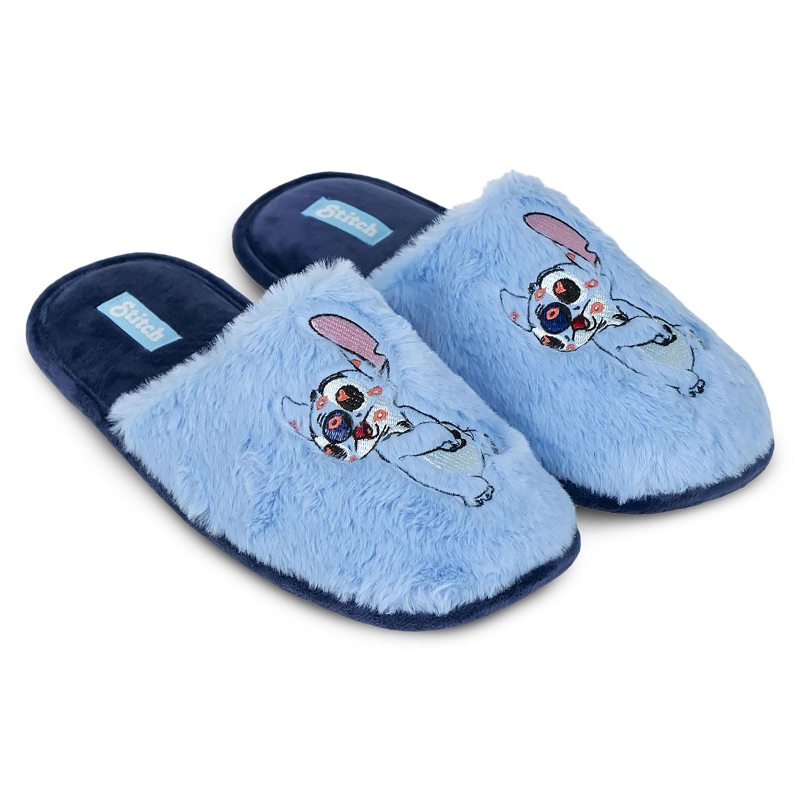 Chaussons en peluche Stitch bleu - Lilo & Stitch