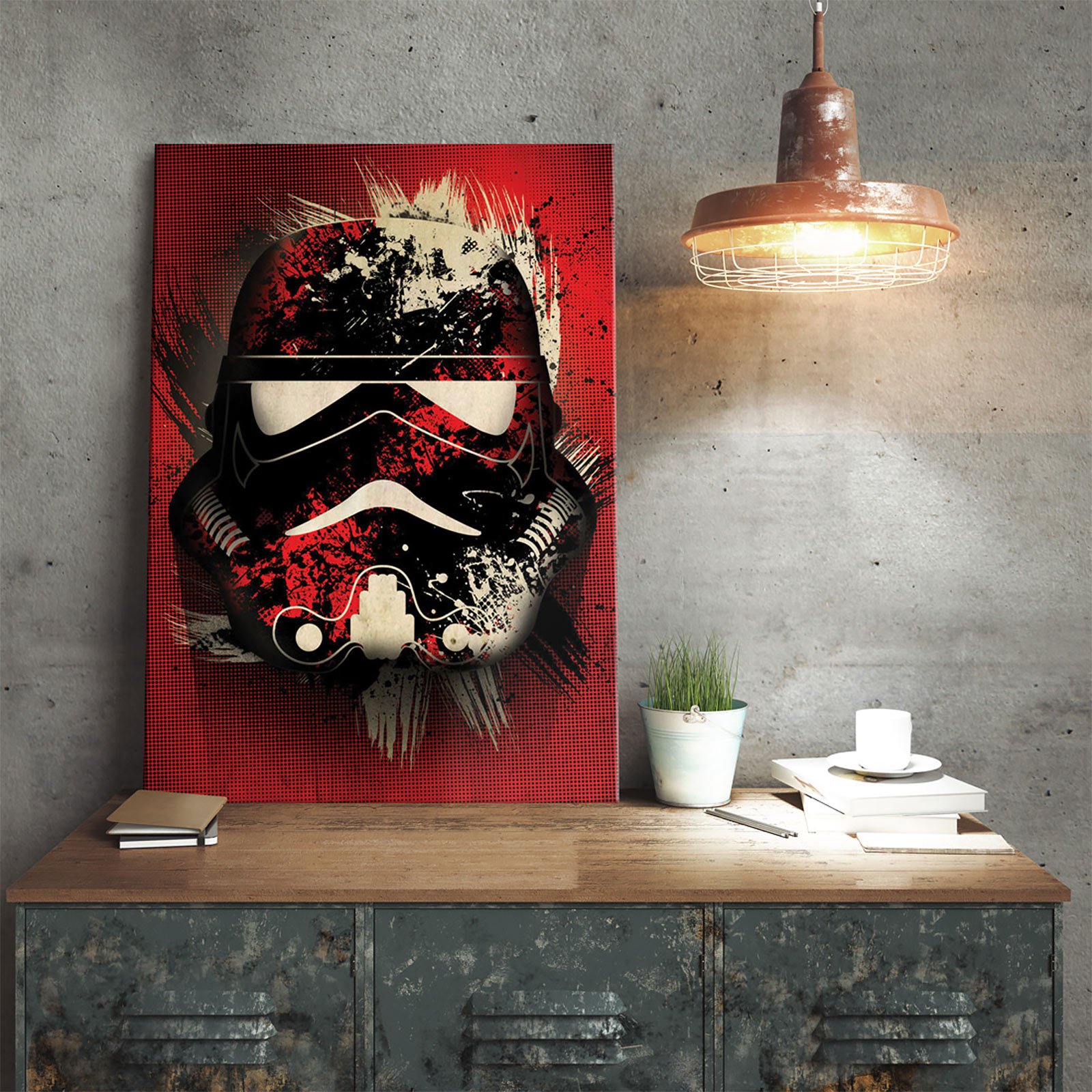 Star Wars - Poster métallique éclaboussé de Stormtrooper