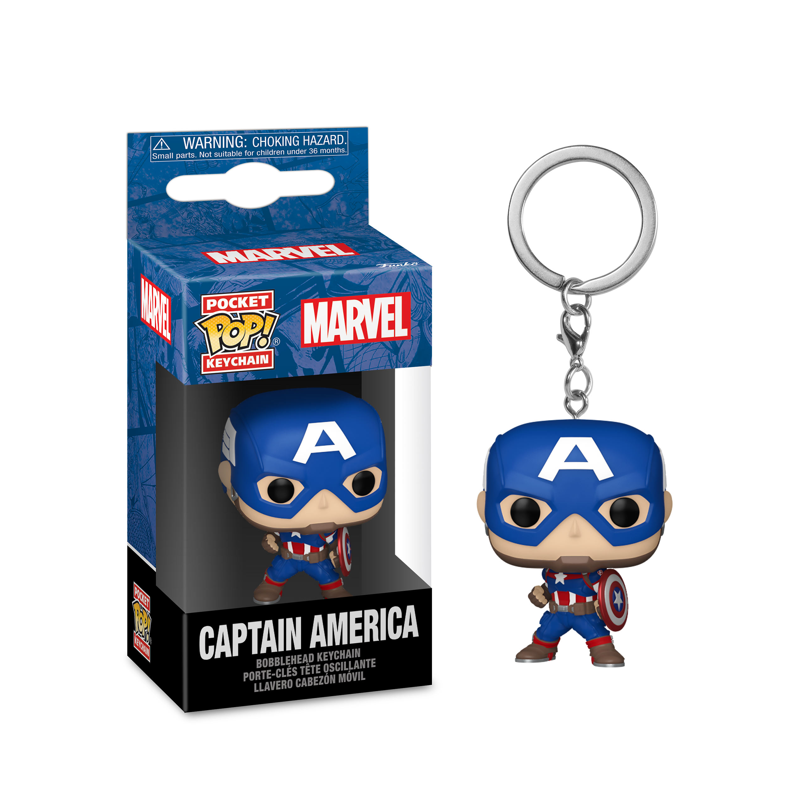 Captain America - Porte-clés Funko Pop Marvel New Classics