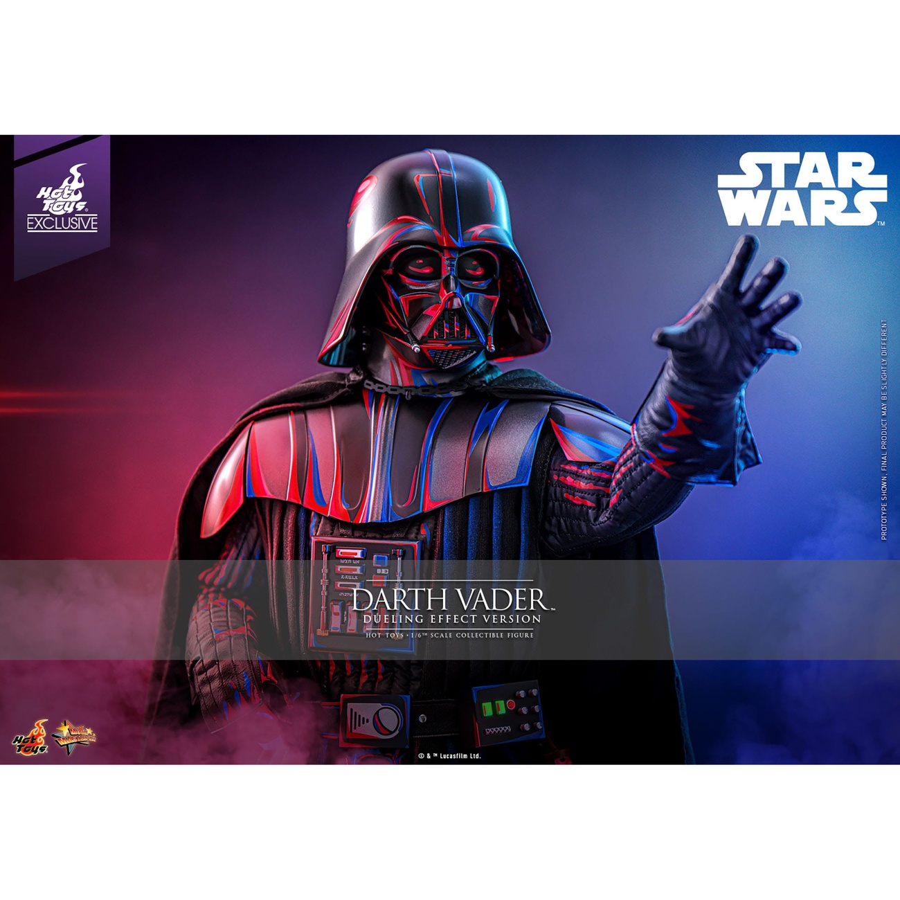 Star Wars Movie Masterpiece figurka kolekcjonerska 1/6 Darth Vader (Dueling Effect Version) Hot Toys Exclusive 35 cm