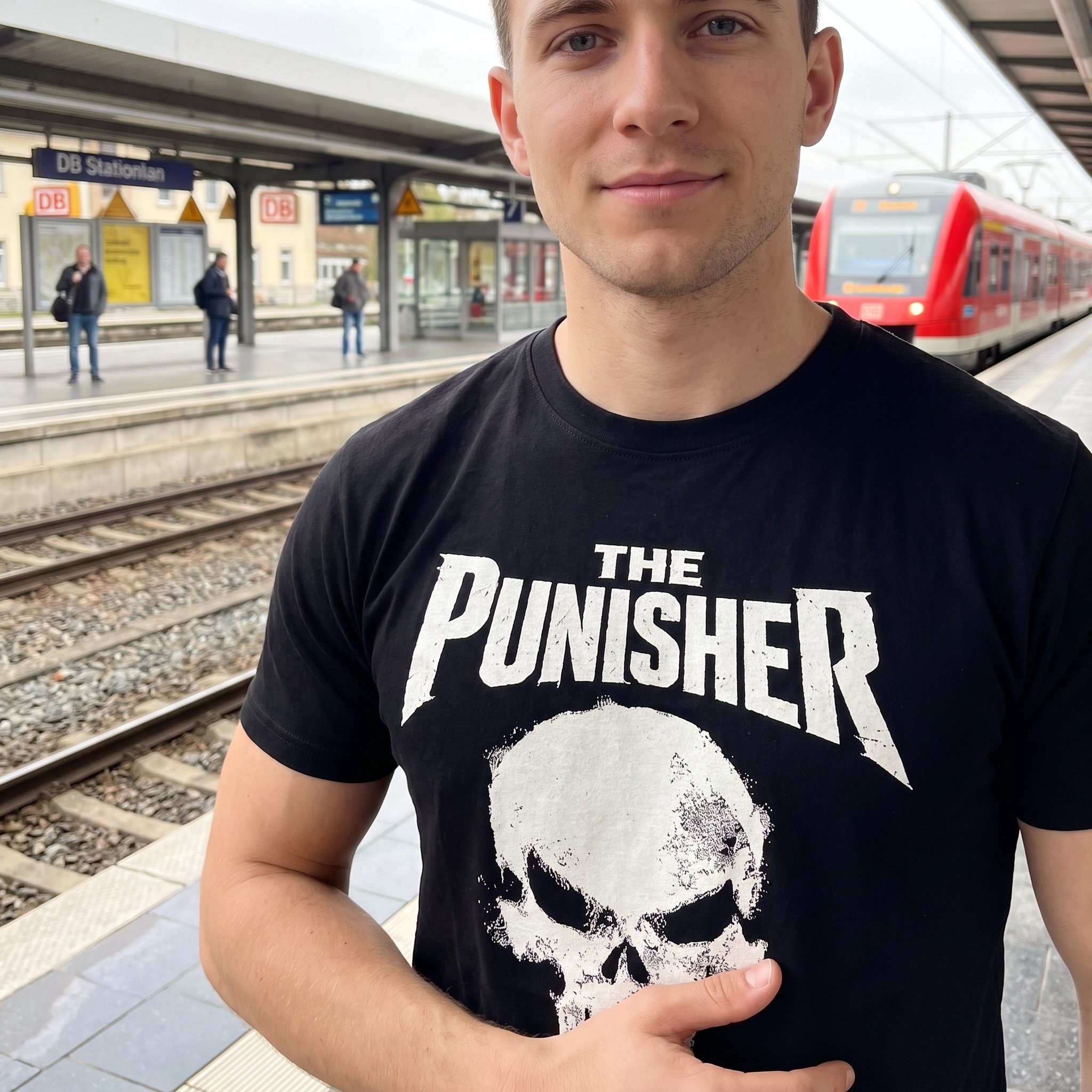 Punisher - T-shirt logo Skull