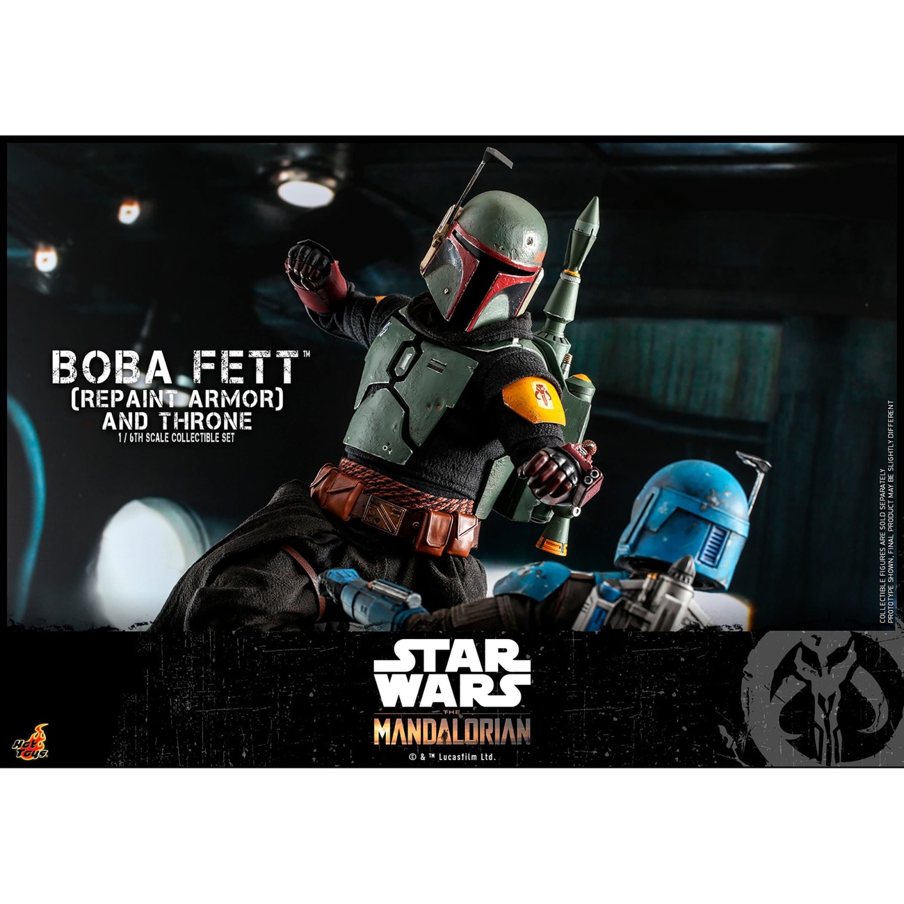 Star Wars: The Mandalorian - Boba Fett 1:6 Scale Action Figure Repaint Armor and Throne Special Edition