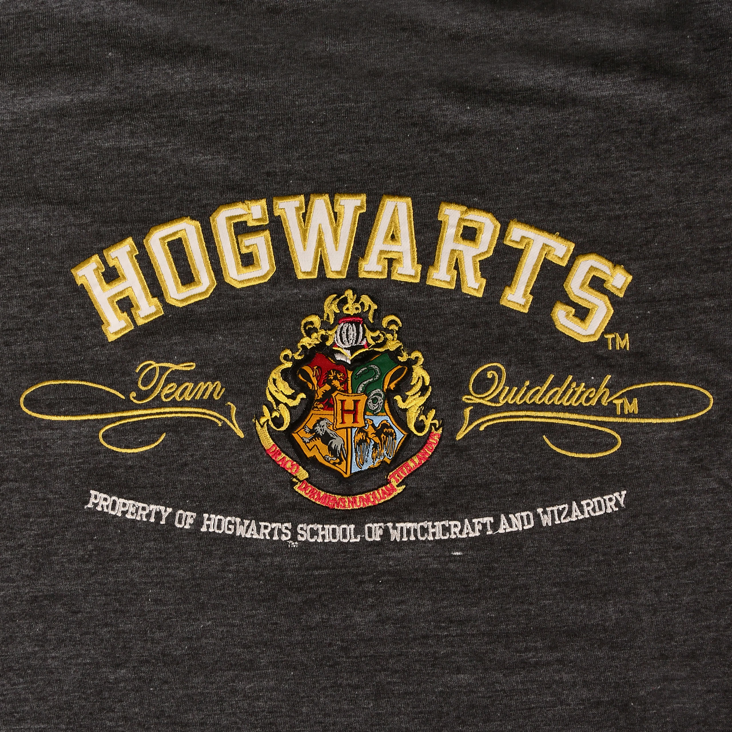 Harry Potter - T-shirt gris avec blason de Poudlard
