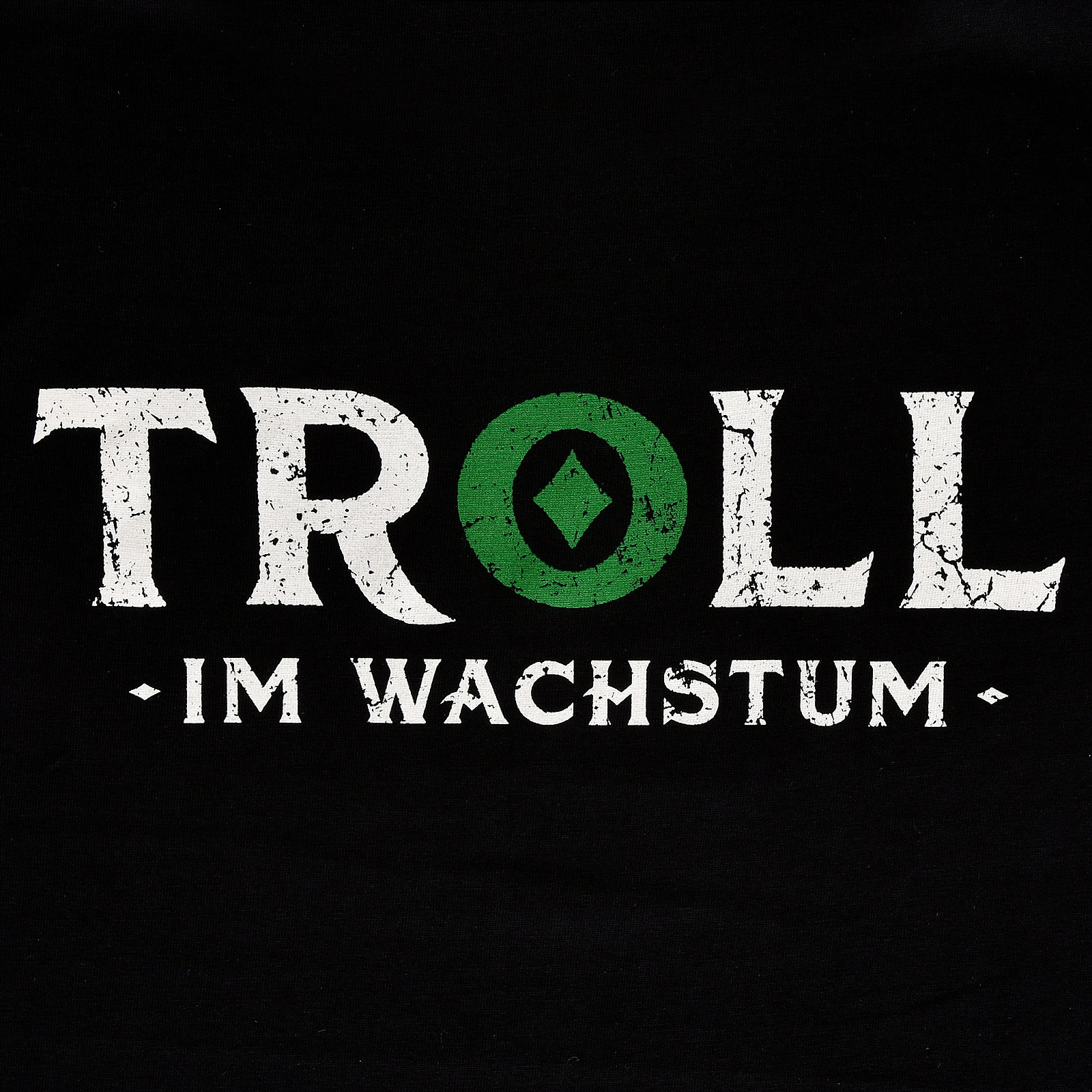 Groeiende Troll T-Shirt Zwart