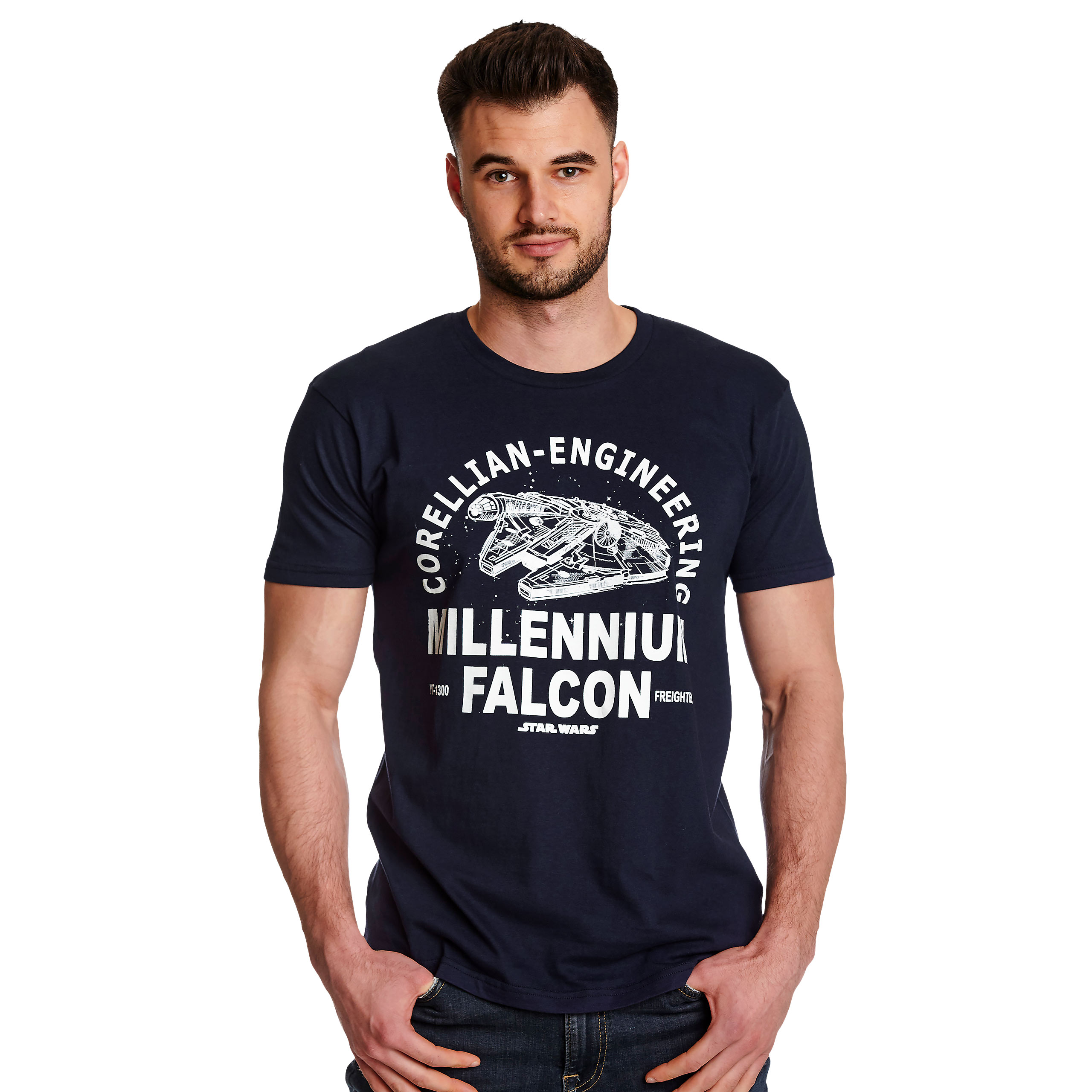 Star Wars - Millennium Falcon Corellian Engineering T-Shirt blau