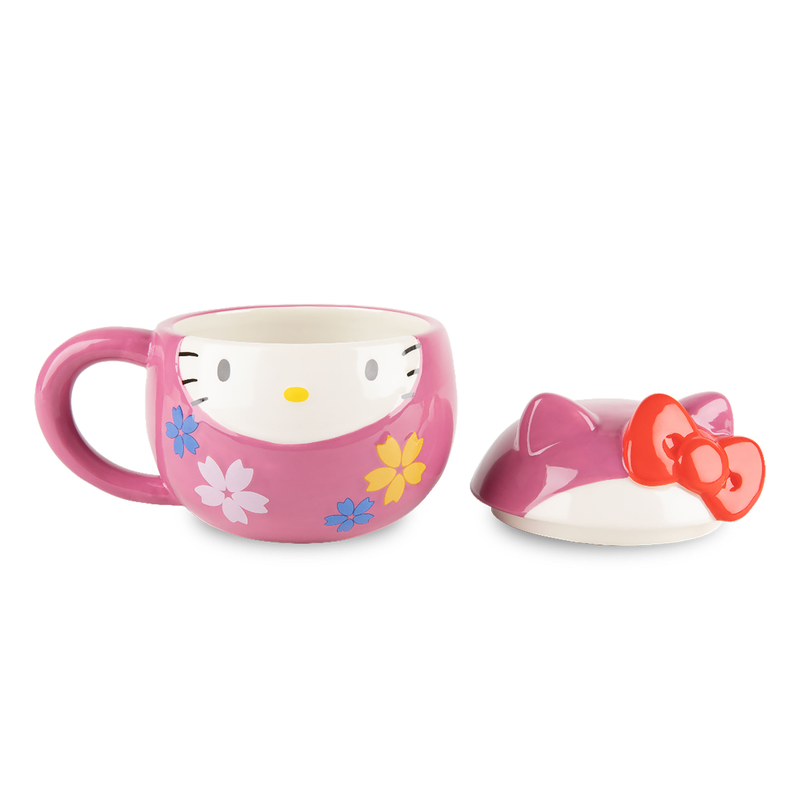 Tazza Jumbo Hello Kitty In Ceramica – 380 Ml – Senza Manico, Per Bambini E Collezionisti – Regalo In Scatola