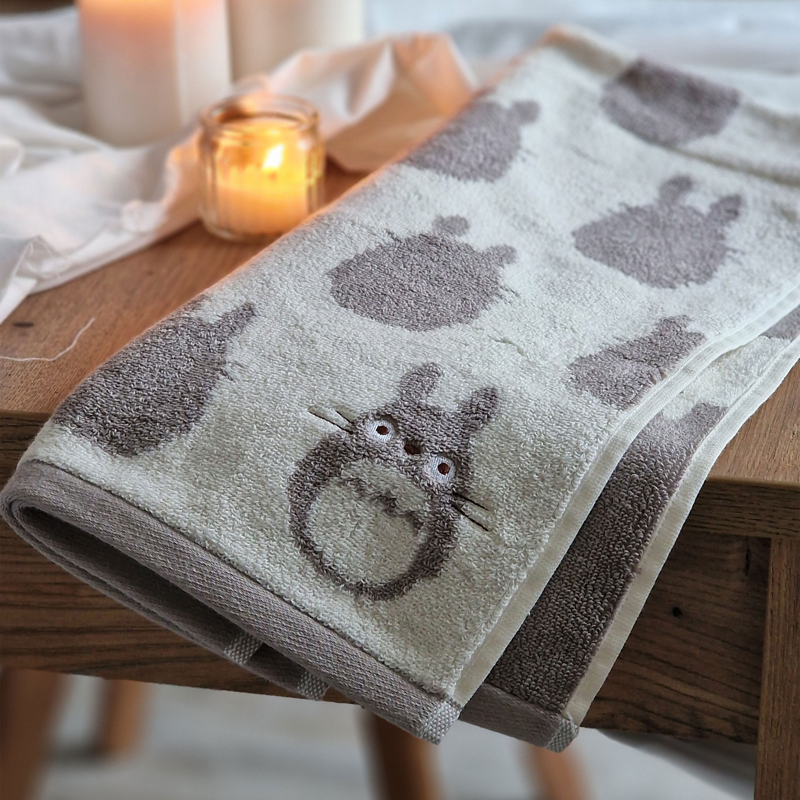 Totoro - Silhouette Totoro Mini Towel