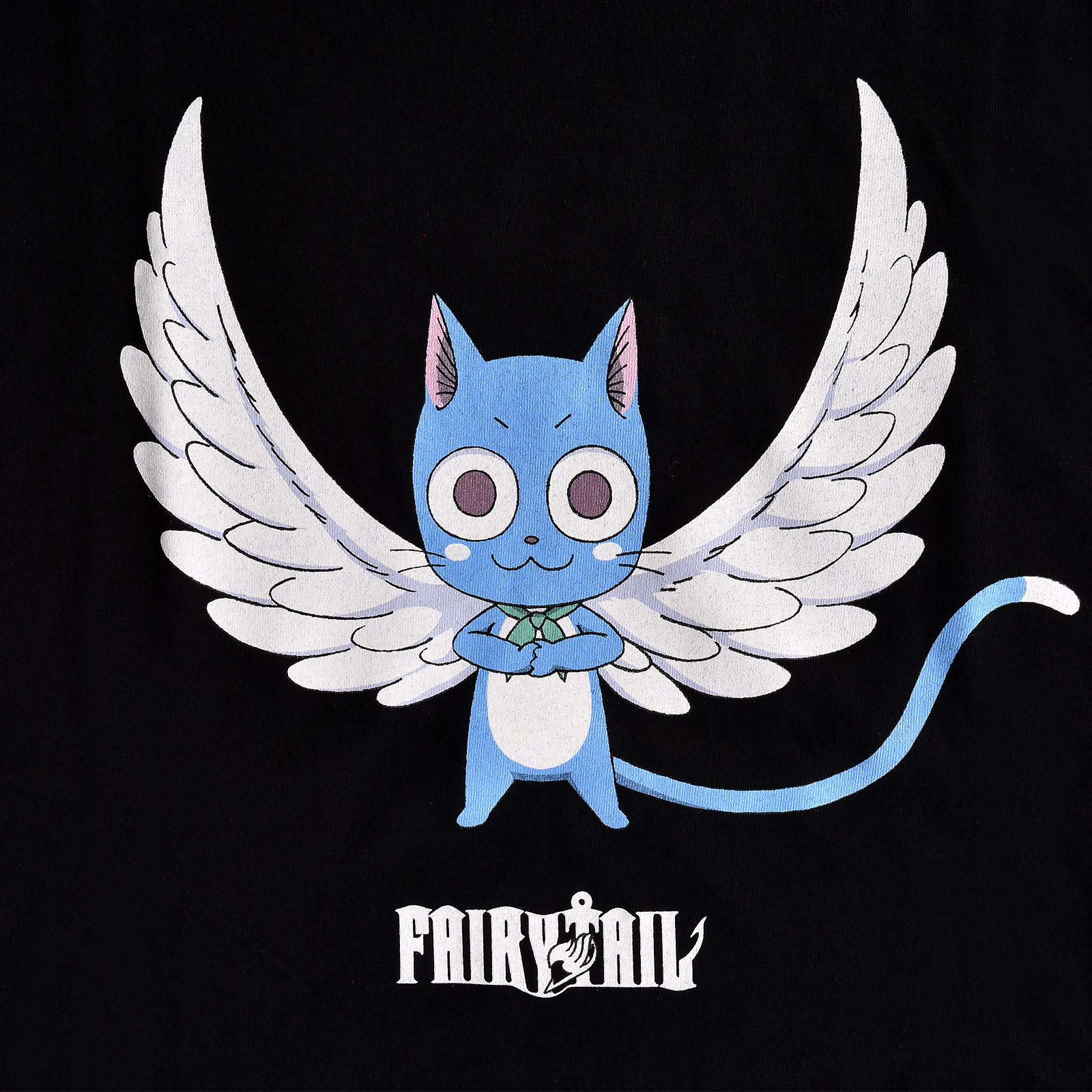 Fairy Tail - Happy Magic Dames T-shirt Zwart