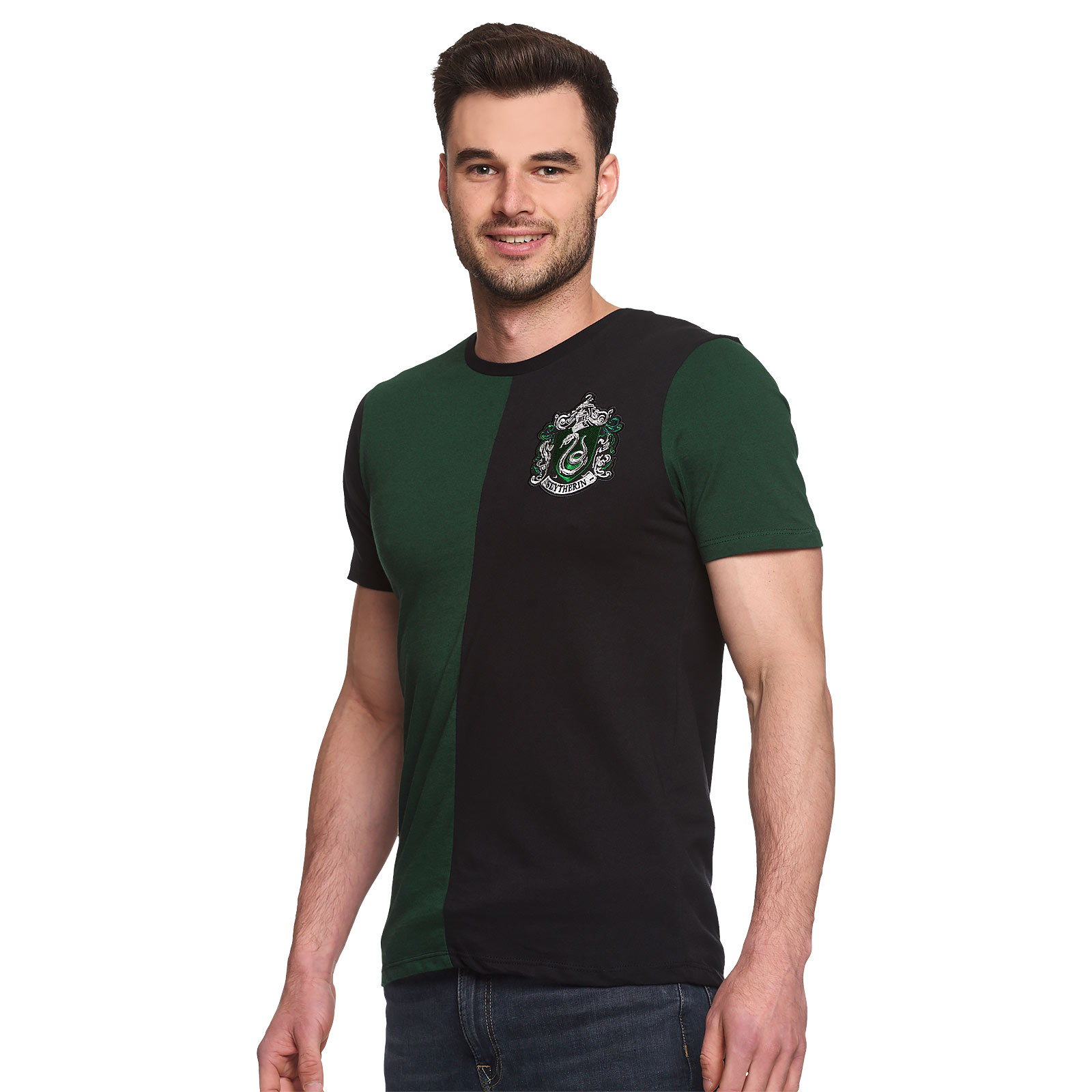 Harry Potter - T-shirt du tournoi Slytherin vert-noir