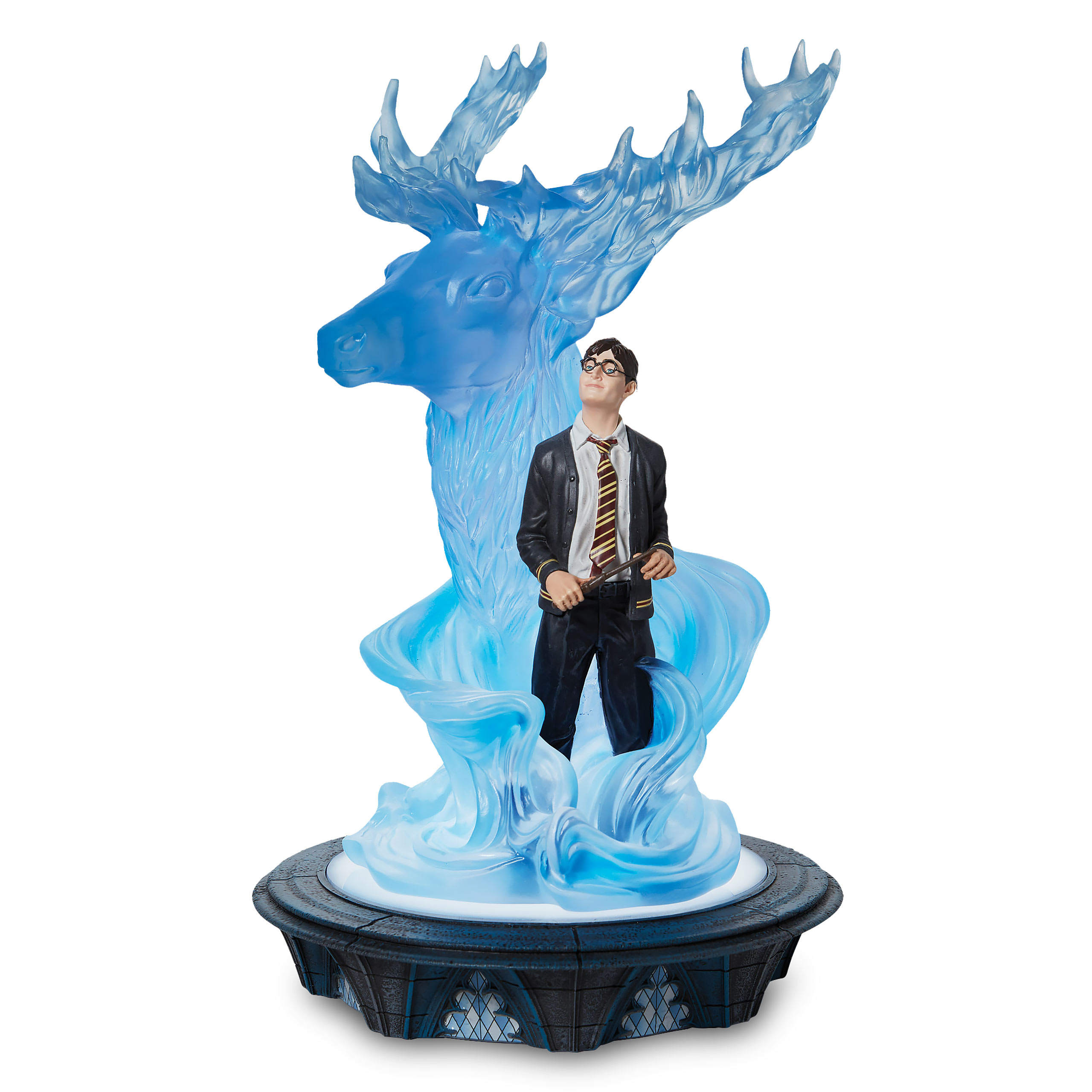 Harry Potter avec figurine diorama Patronus avec lumière