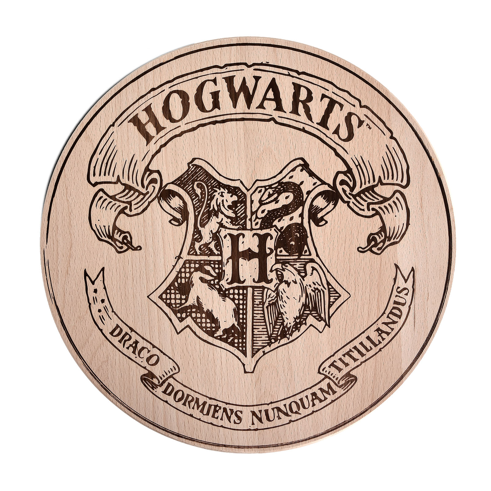 Harry Potter - Hogwarts Wappen Schneidebrett Buche
