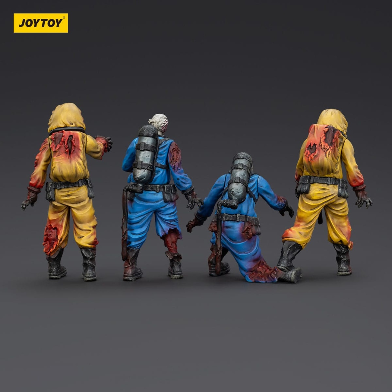 Zombie Dark Source Actionfigurer 4-pack Biochemical Lab Team 8 cm